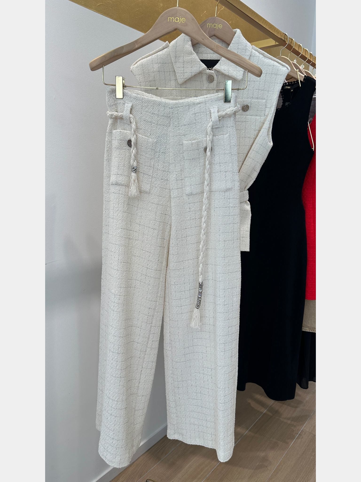 Maje Pilloni Fabric TrousersMaje