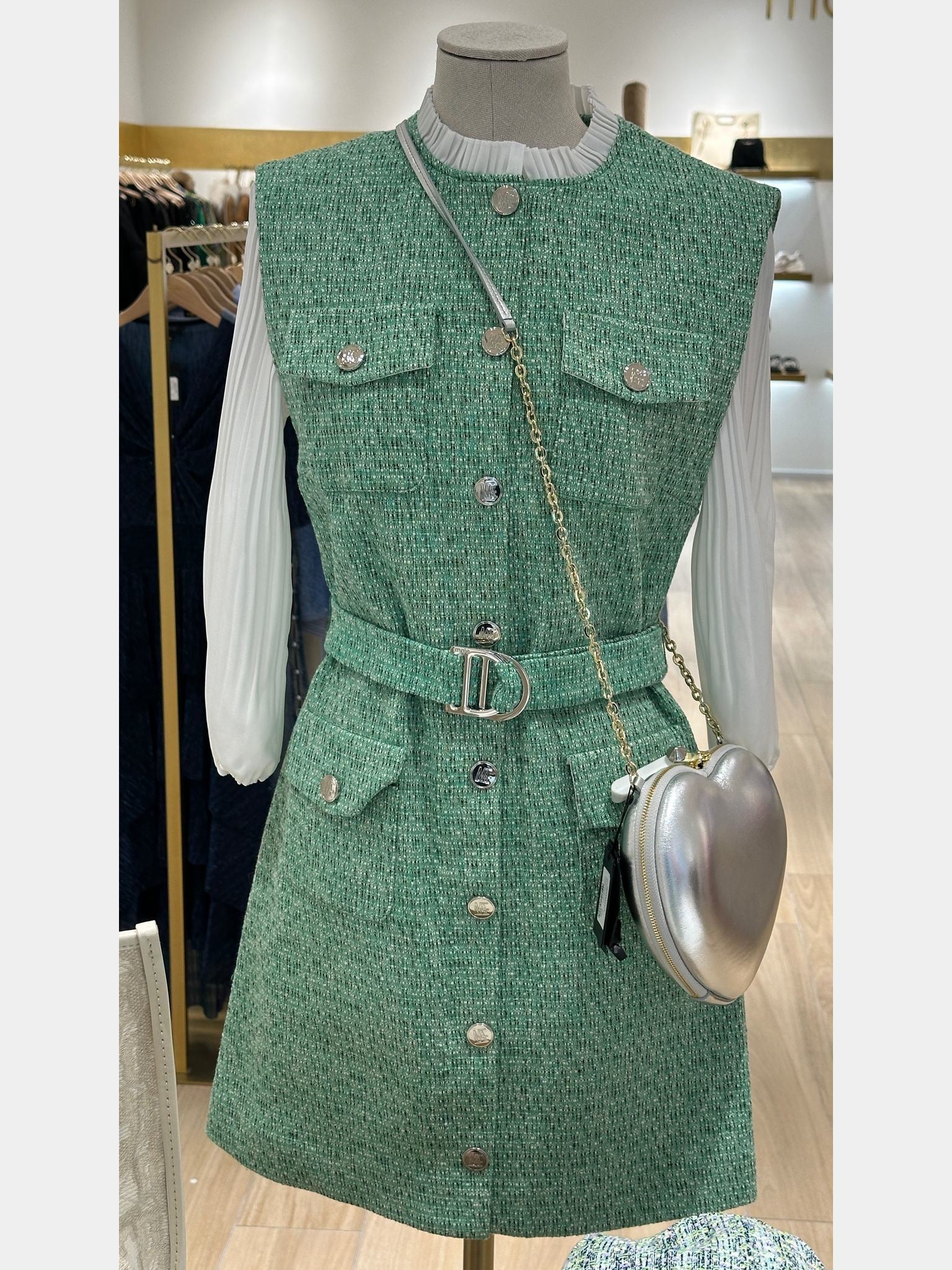 Maje Rinny Shirt Dress VertMaje
