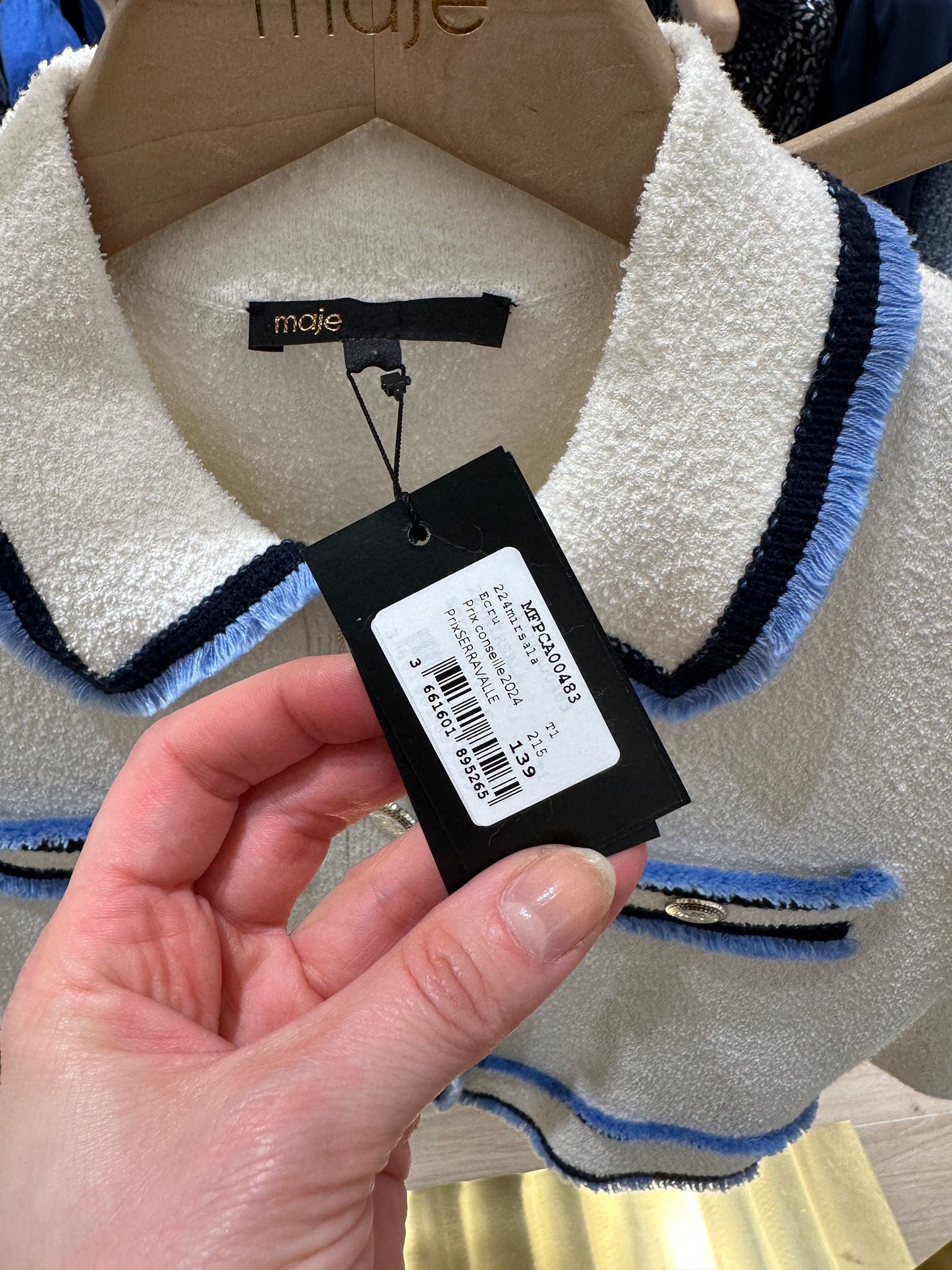 Maje Terry Knit CardiganMaje