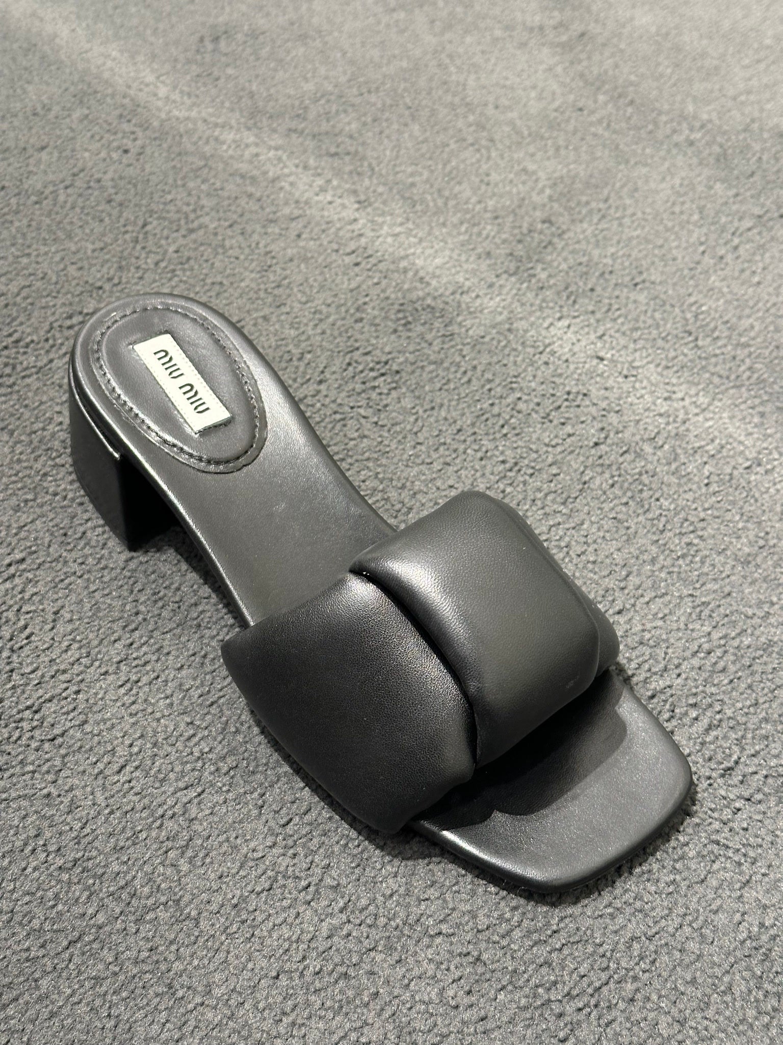 Miu Miu black slippersMiu Miu