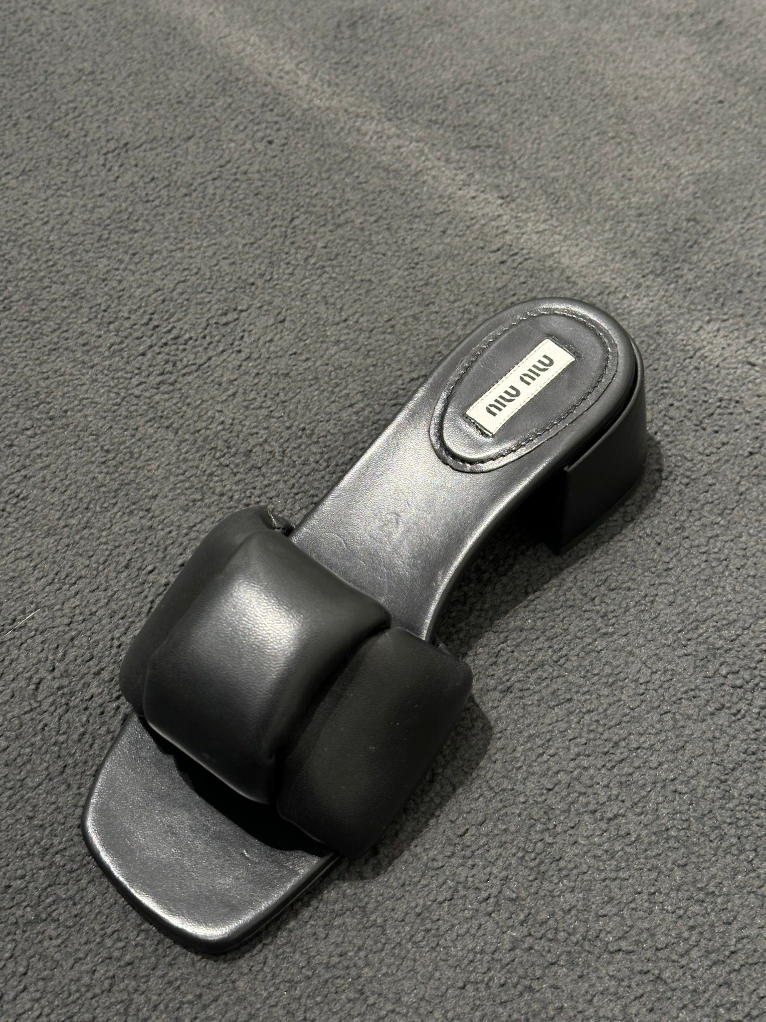 Miu Miu black slippersMiu Miu