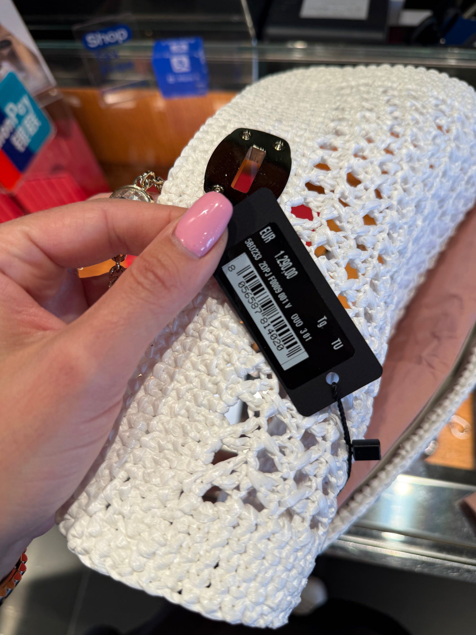 MIU MIU Crochet Shoulder Bag whiteMiu Miu