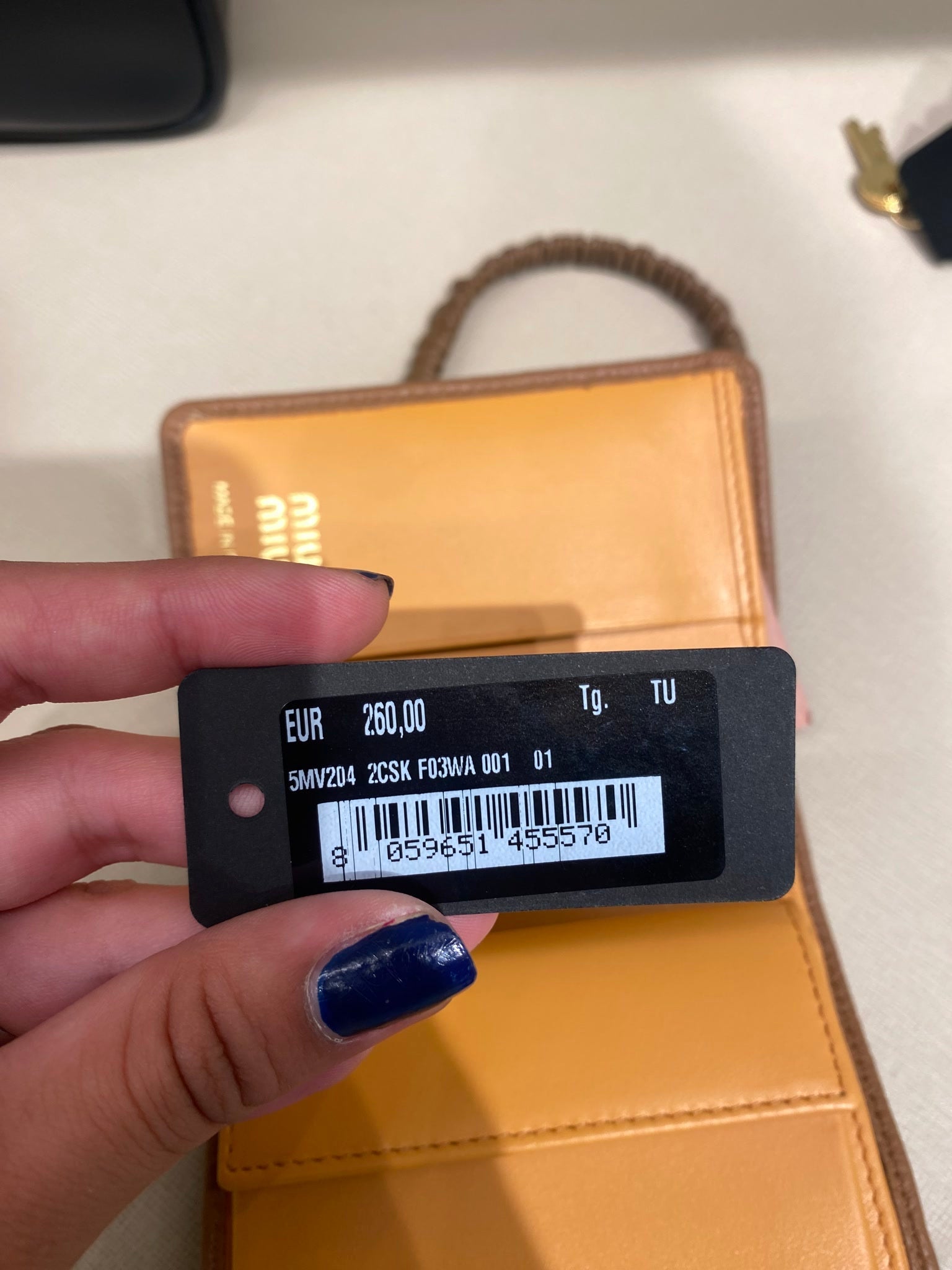 Miu Miu Damska torebka 2CSK F03WA żółtaMiu Miu