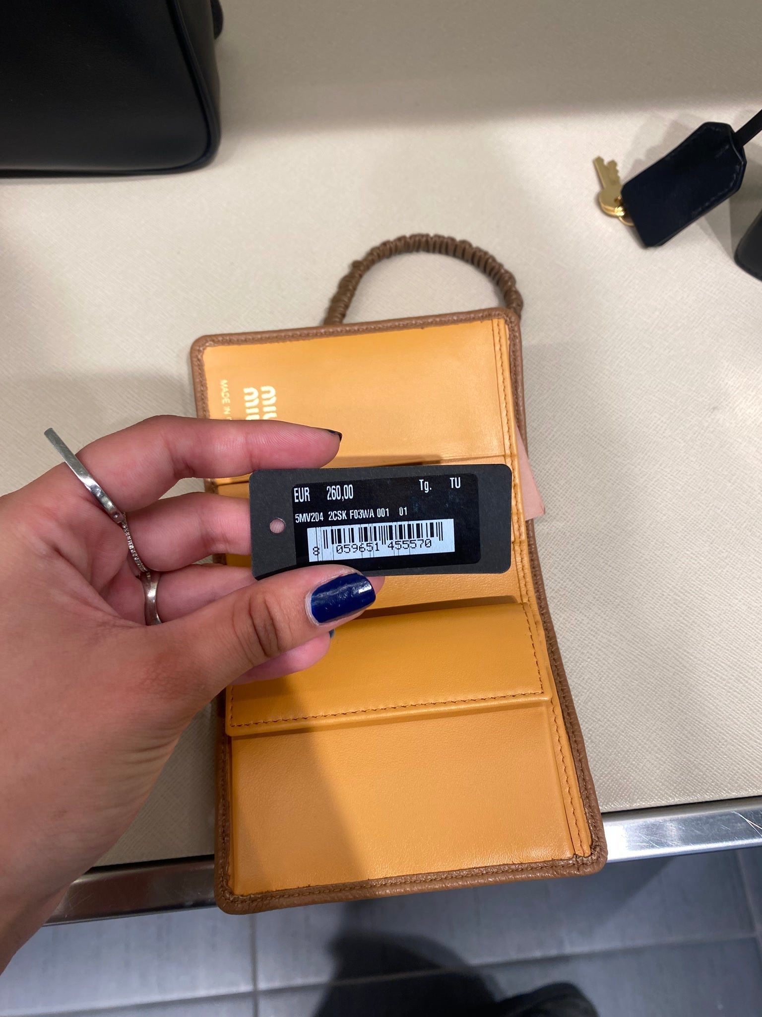 Miu Miu Damska torebka 2CSK F03WA żółtaMiu Miu