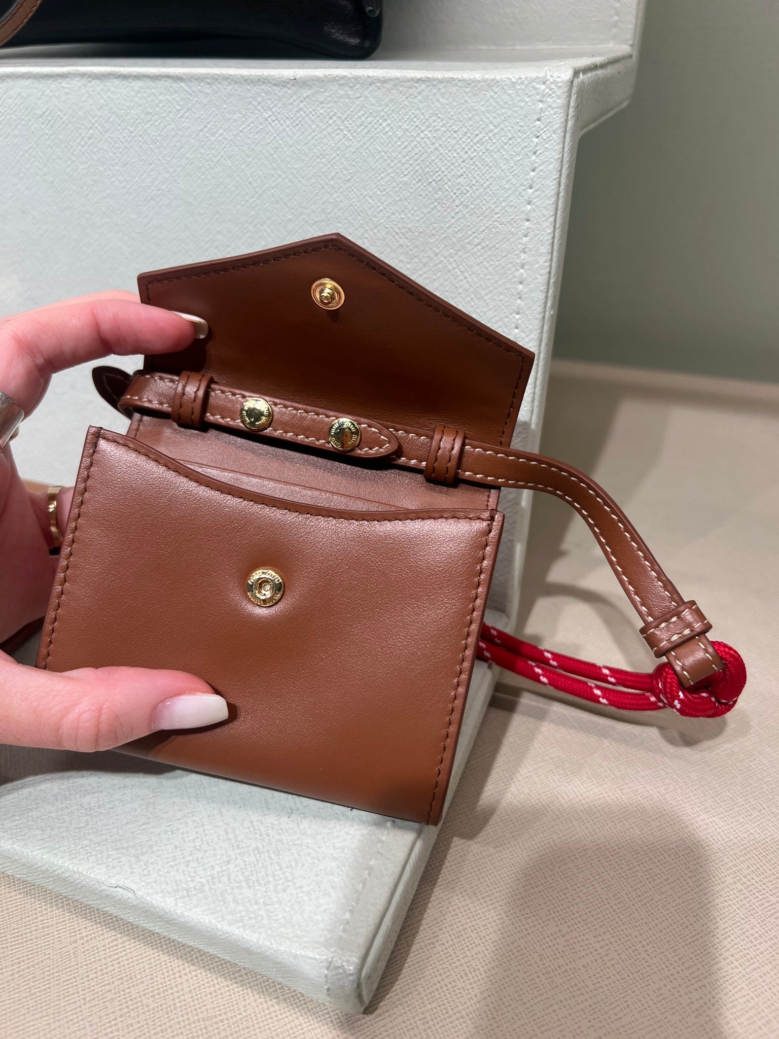 Miu Miu Damska torebka Cognac + RossoMiu Miu