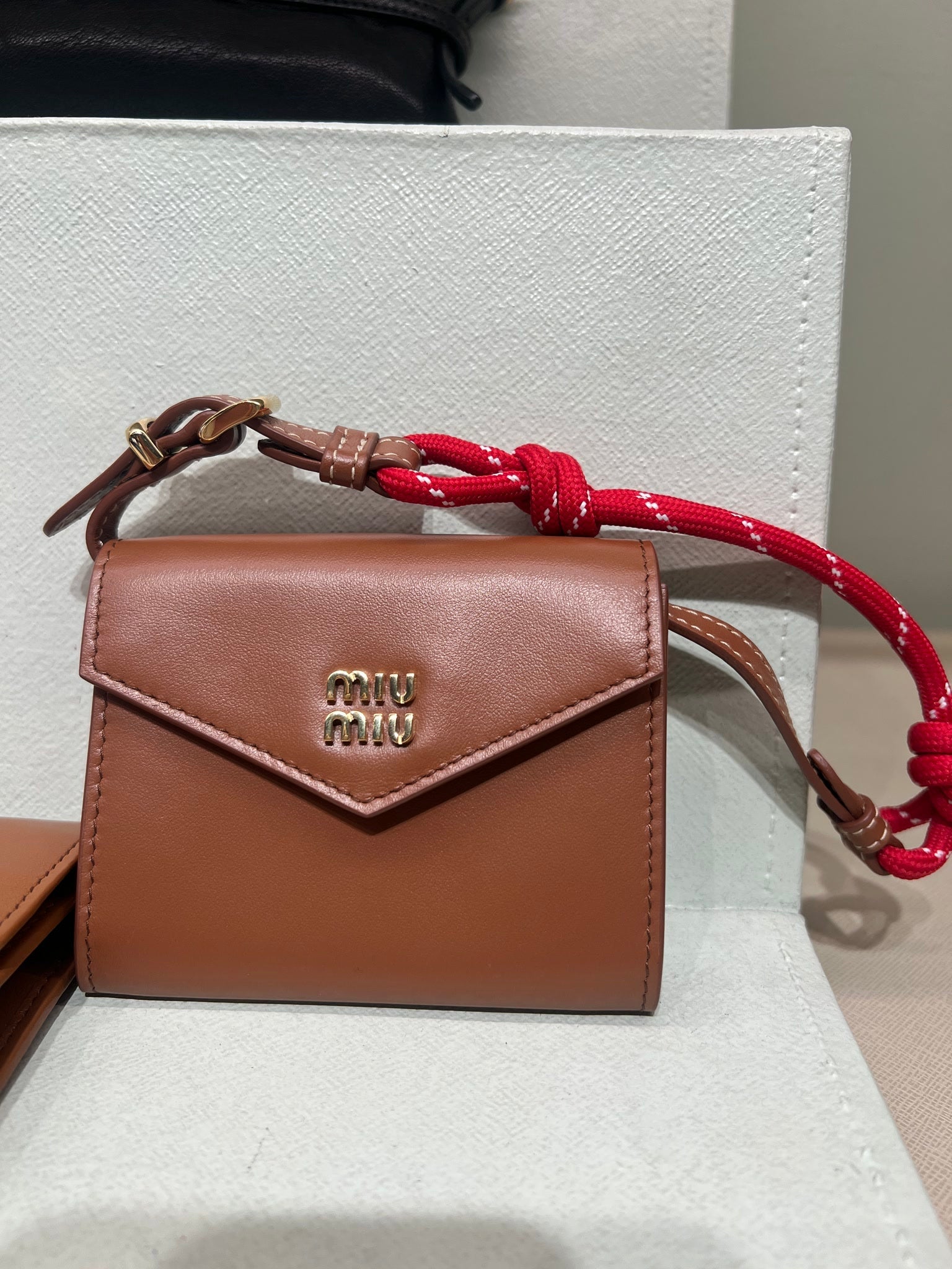Miu Miu Damska torebka Cognac + RossoMiu Miu