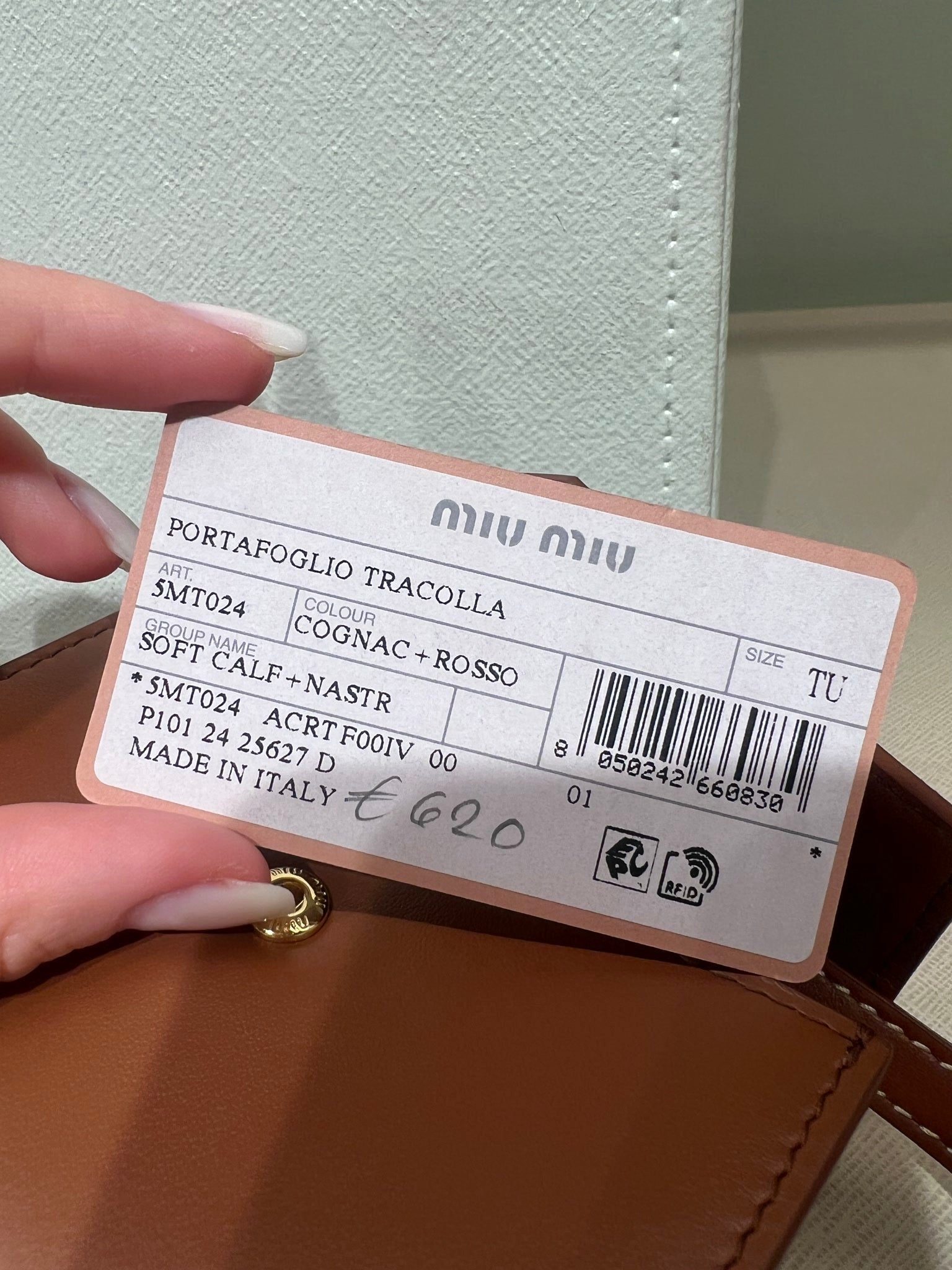 Miu Miu Damska torebka Cognac + RossoMiu Miu