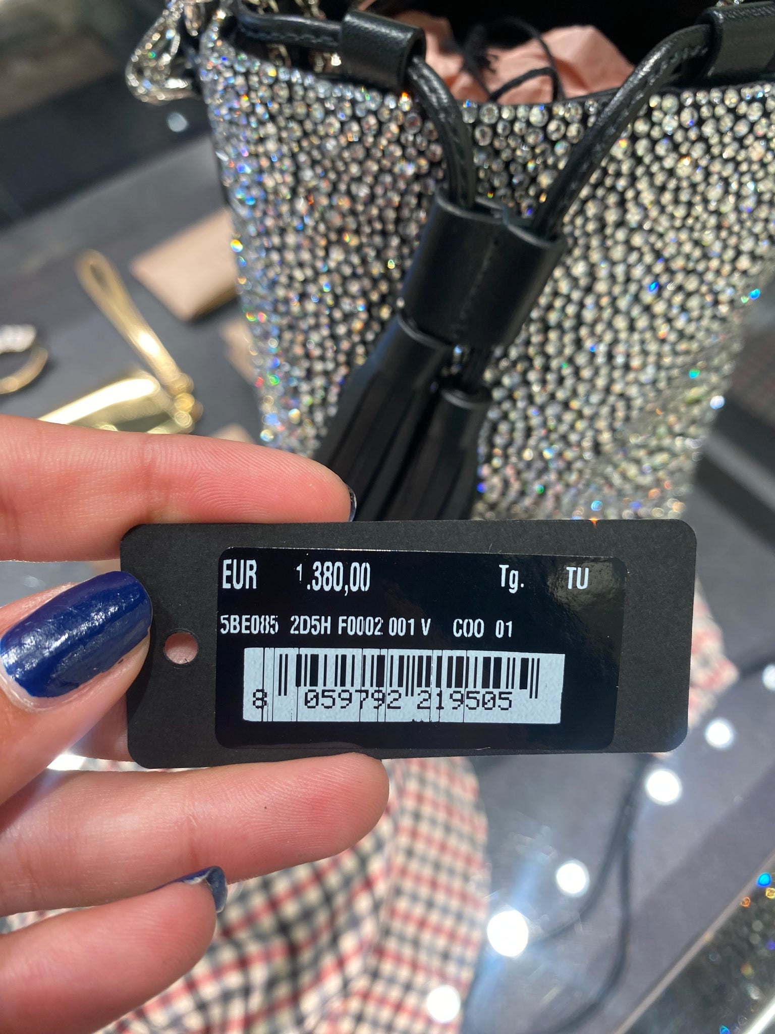Miu Miu Damska torebka kryształkowaMiu Miu