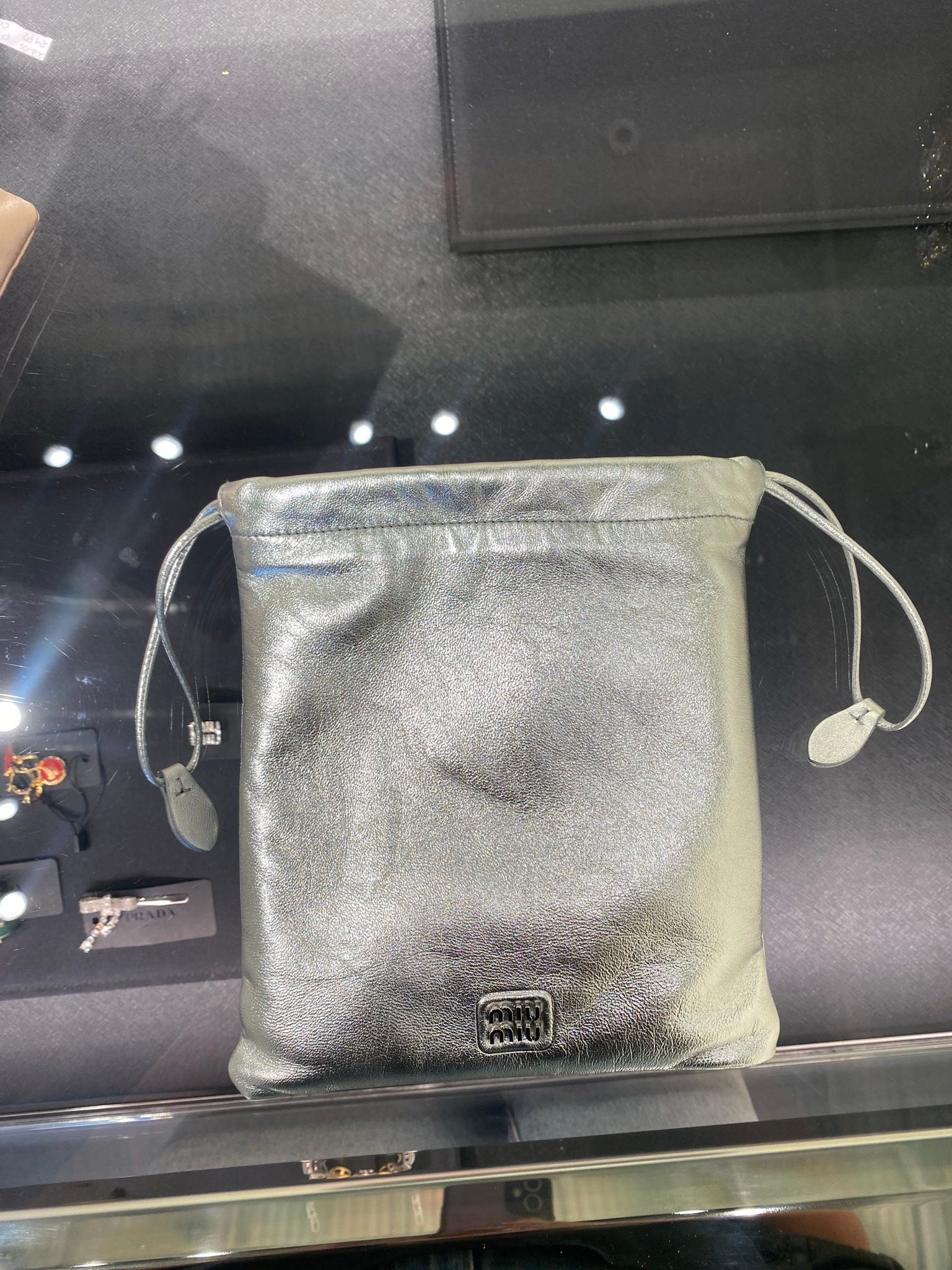 Miu Miu Damska torebka srebrna ACSWMiu Miu