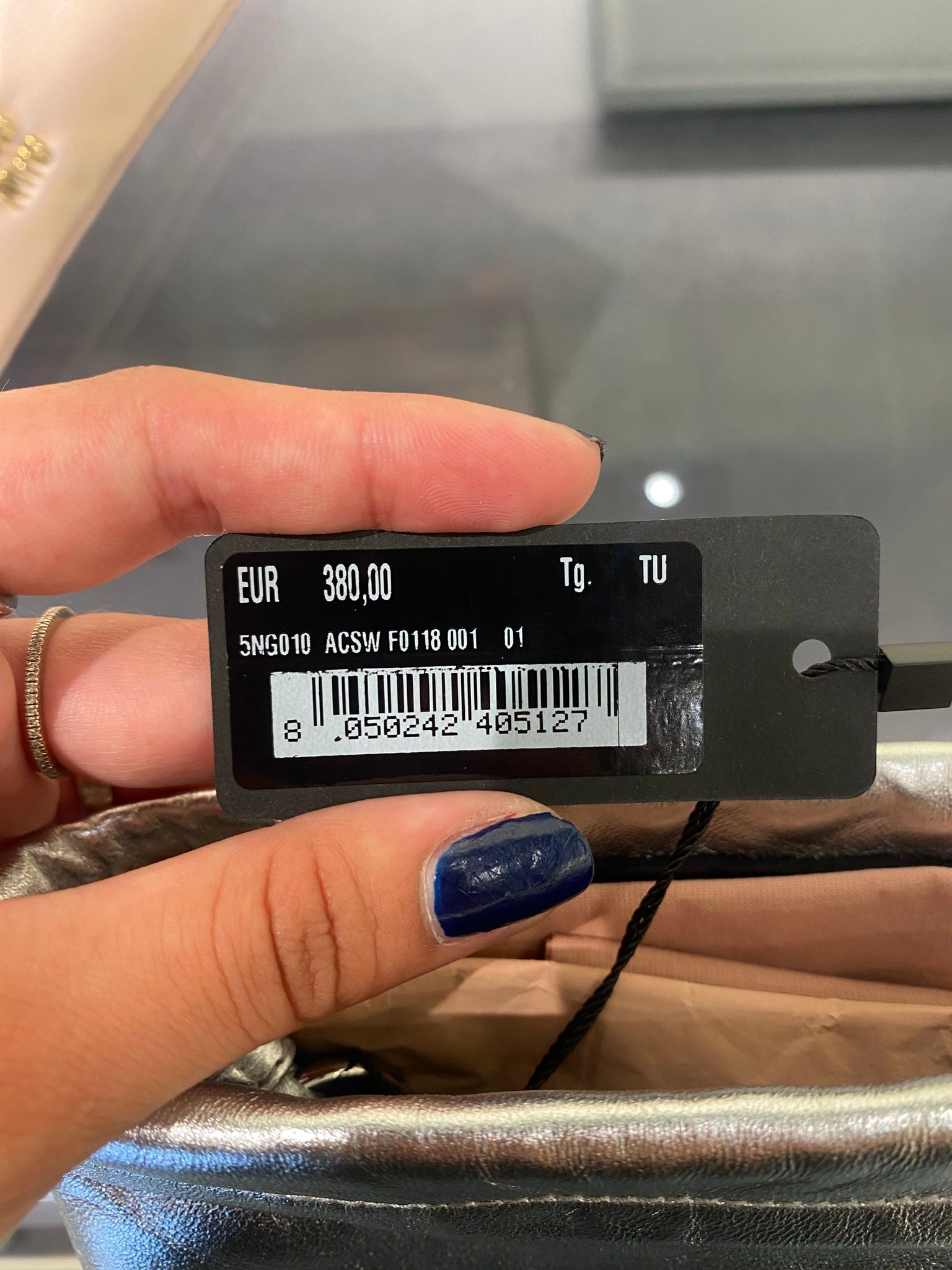 Miu Miu Damska torebka srebrna ACSWMiu Miu