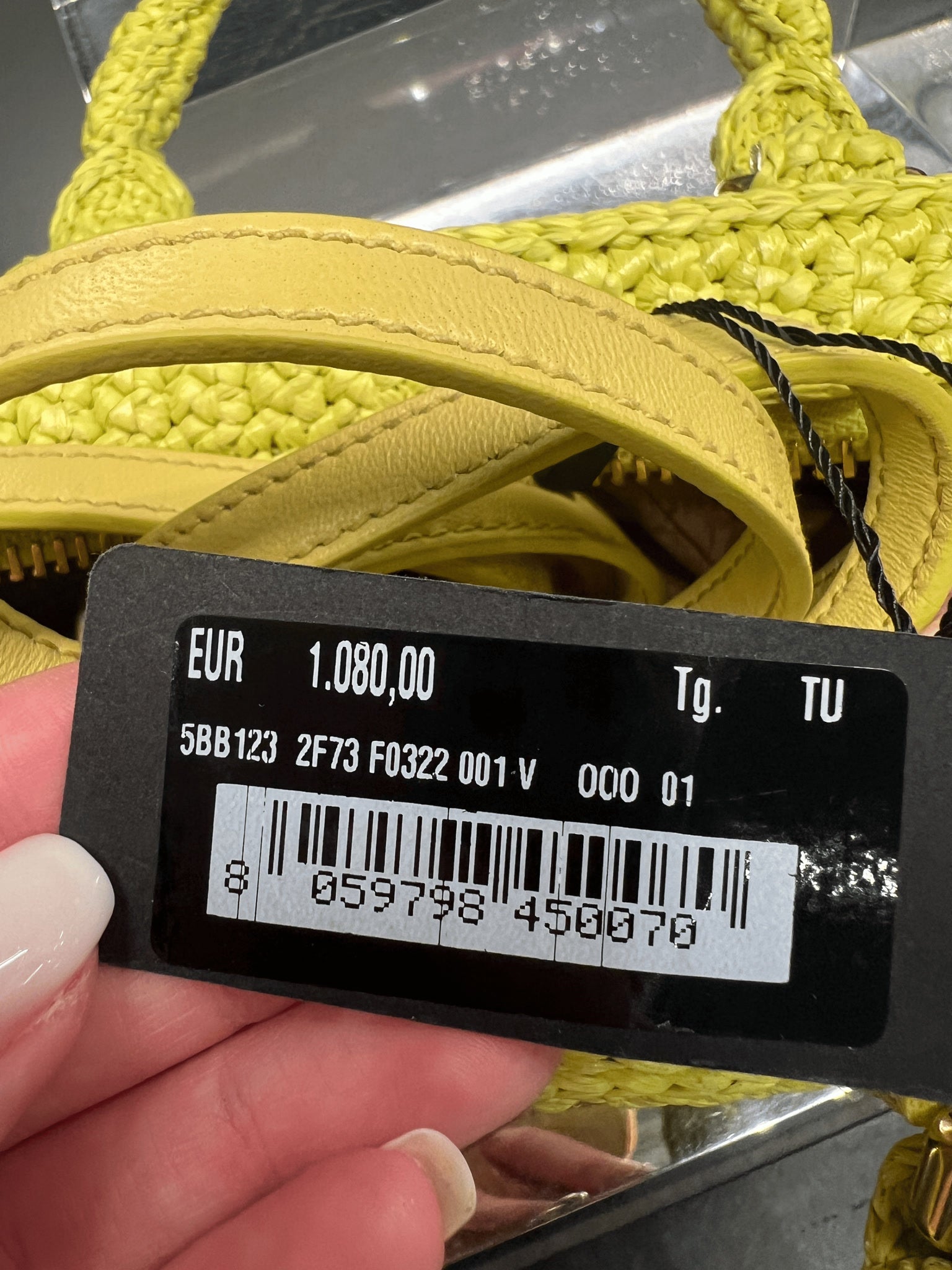 Miu Miu Damska torebka żółta tkaninaMiu Miu