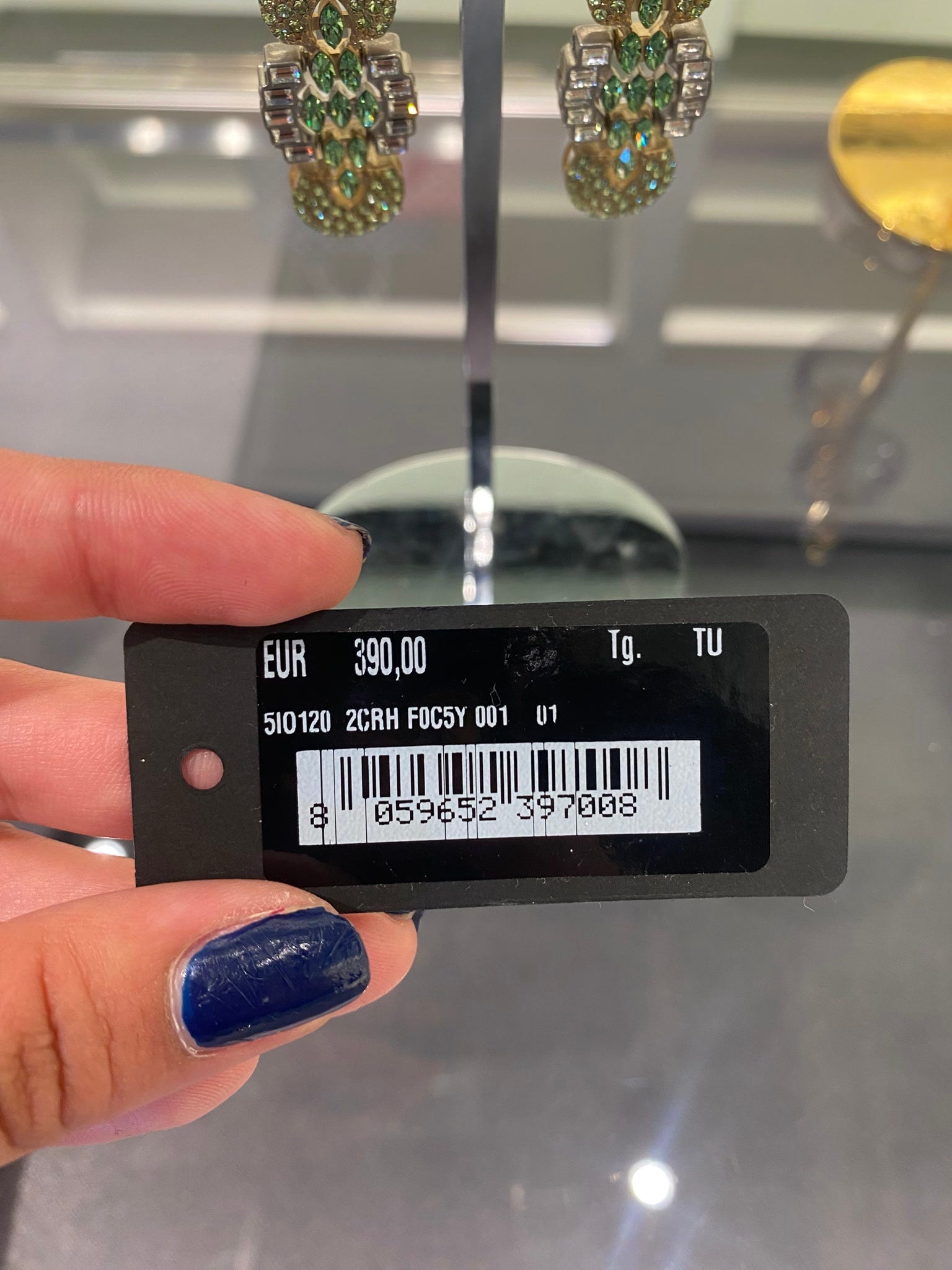 Miu Miu Damskie kolczyki zieloneMiu Miu