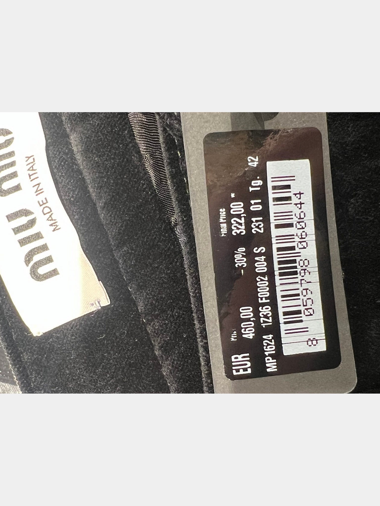 Miu Miu Damskie krótkie spodenki czarne 17236 F0002 004OMiu Miu
