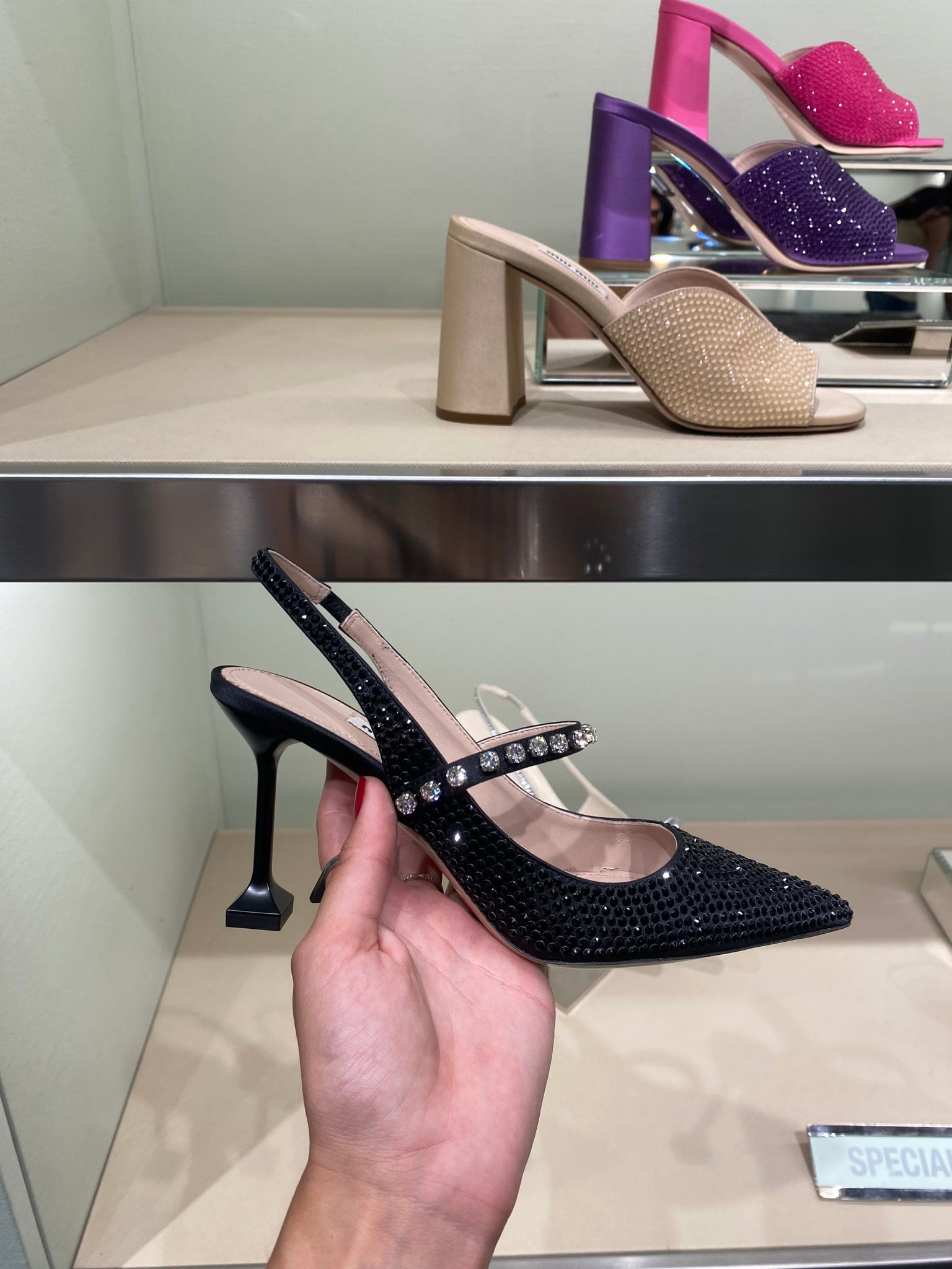 Miu Miu Damskie szpilki czarneMiu Miu