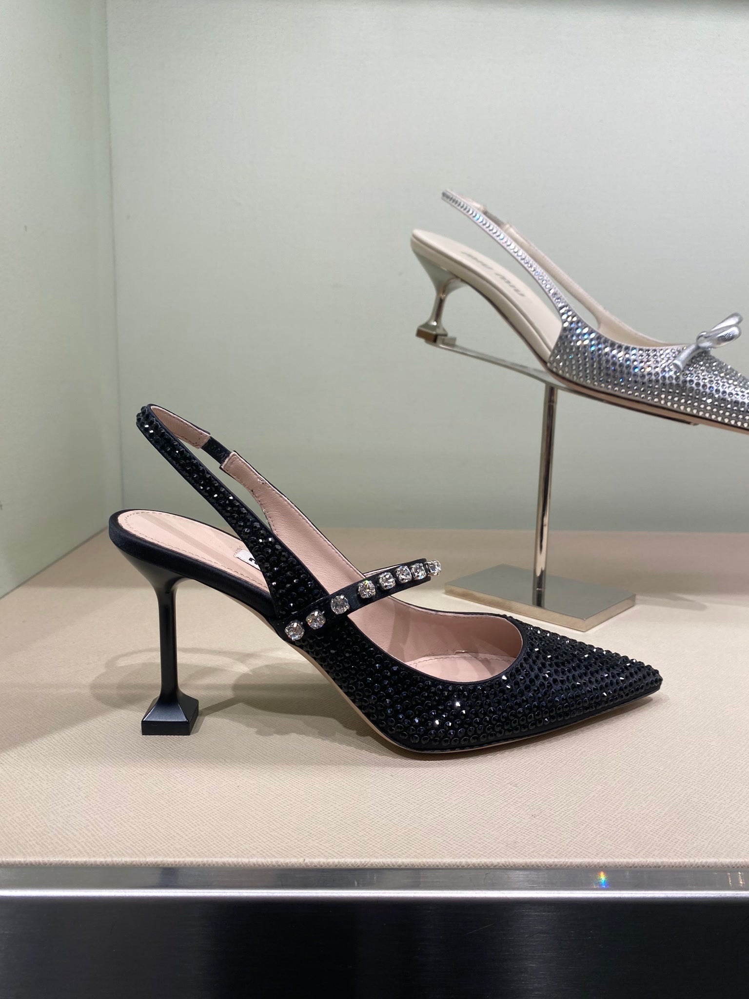 Miu Miu Damskie szpilki czarneMiu Miu