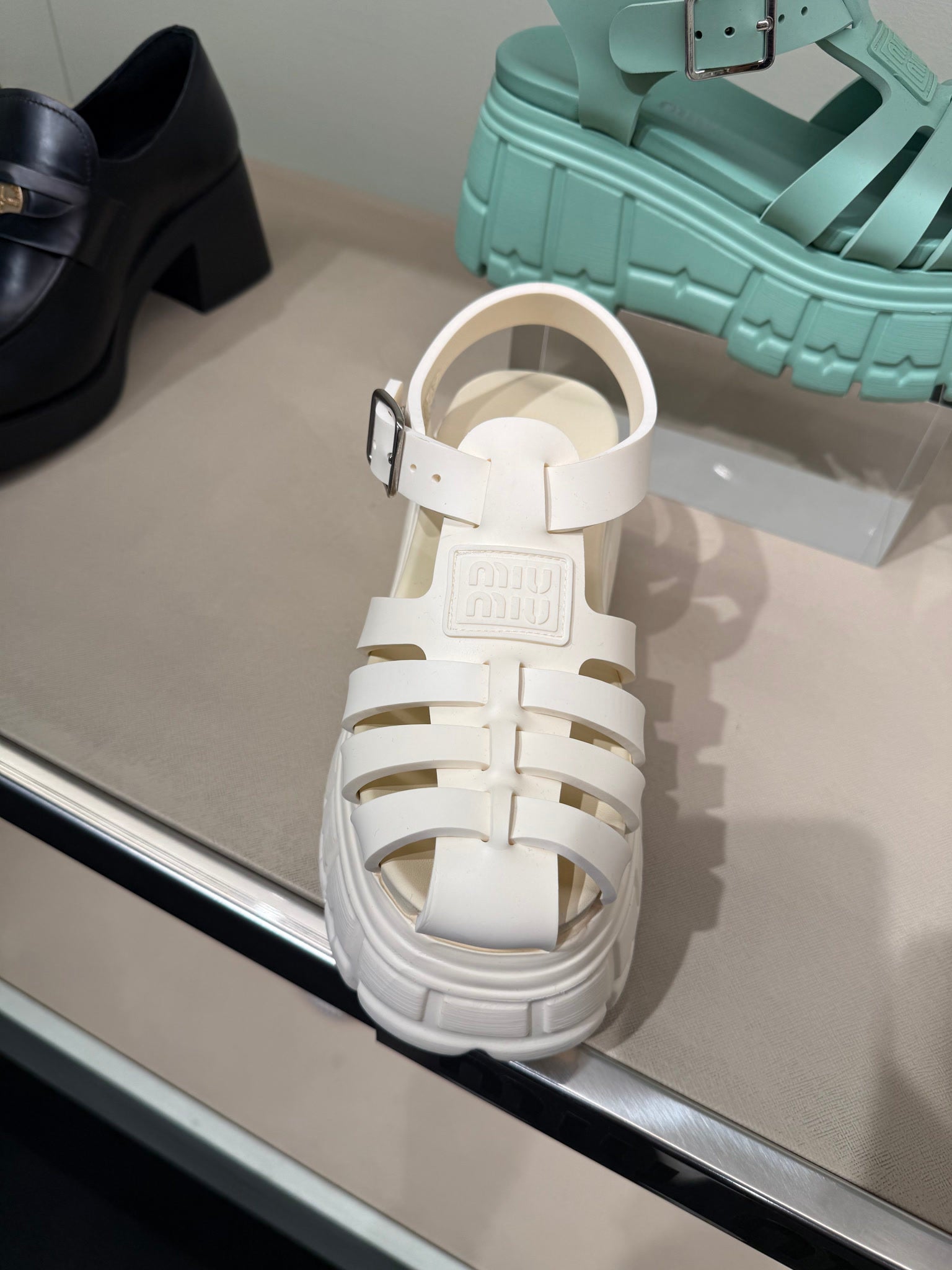 Miu Miu Sandals EcruMiu Miu