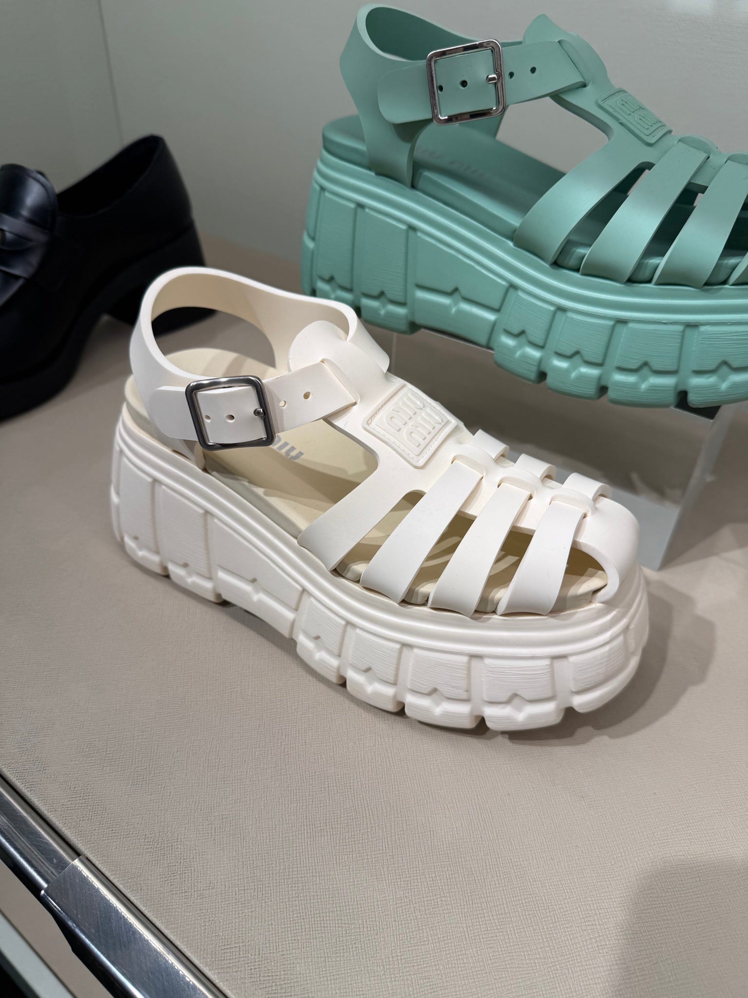 Miu Miu Sandals EcruMiu Miu