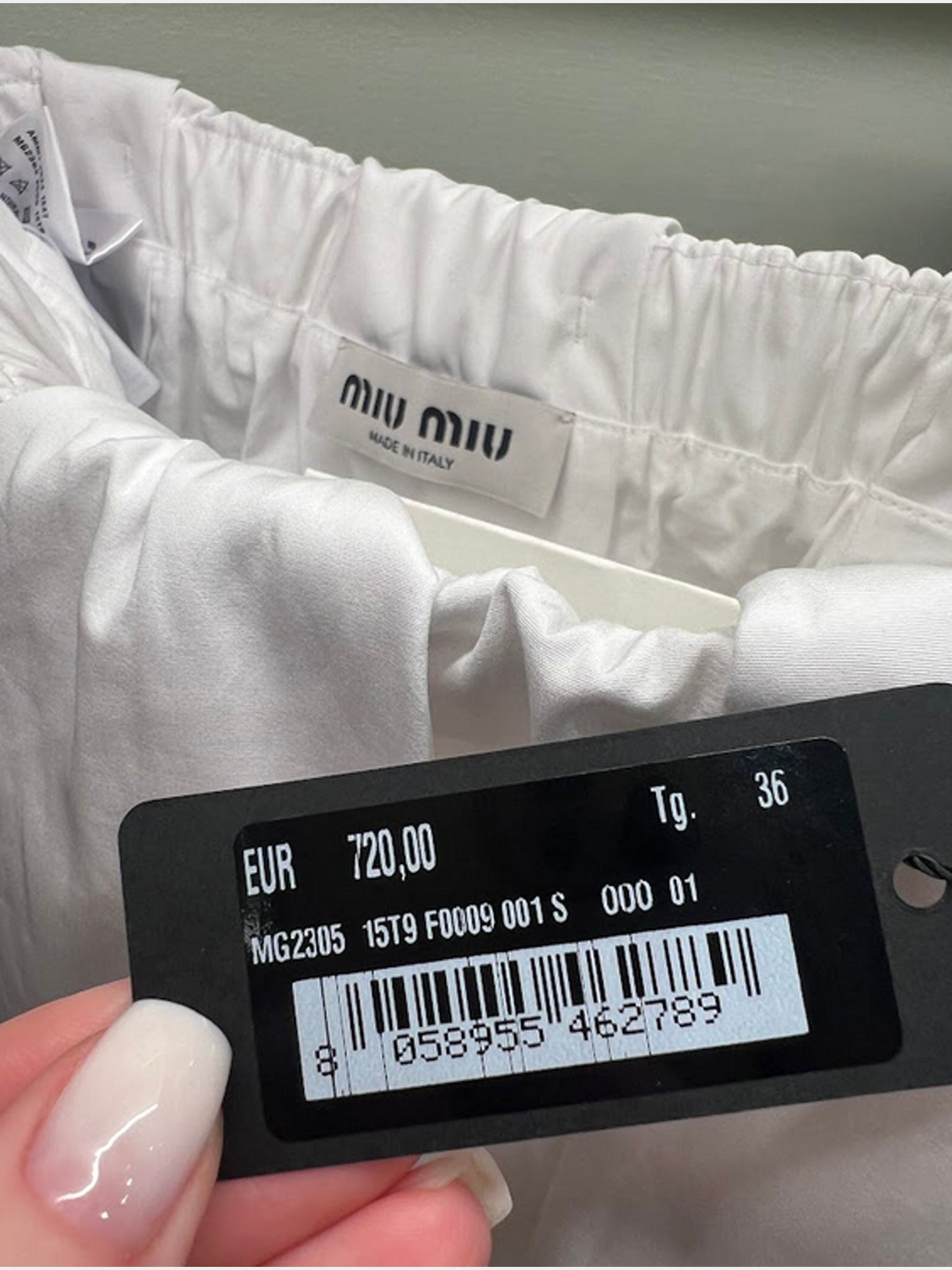 Miu Miu spódnica białaMiu Miu