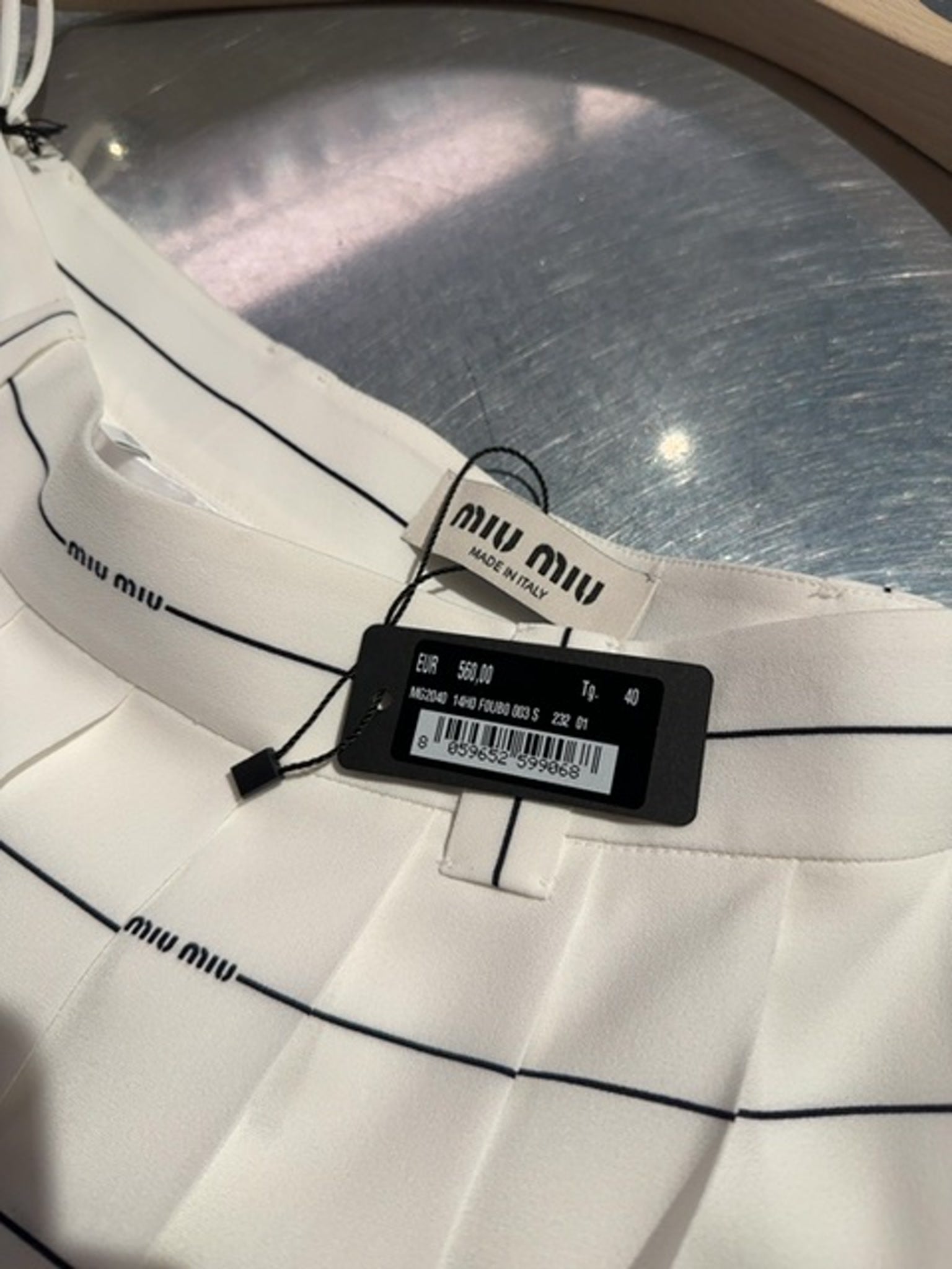 Miu Miu Striped SkirtMiu Miu