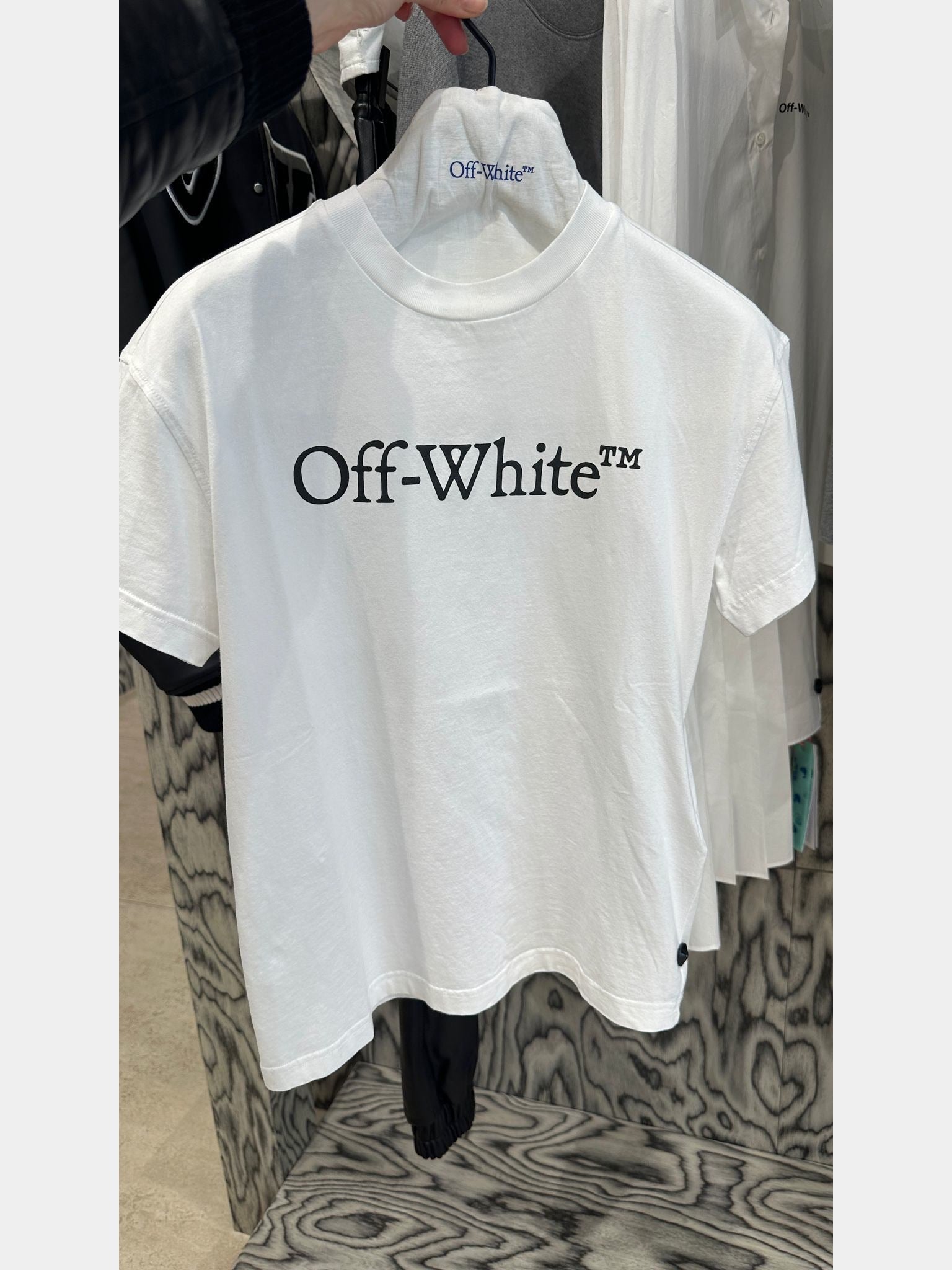 Off - White Big Logo Bookish Casual TeeOff - White