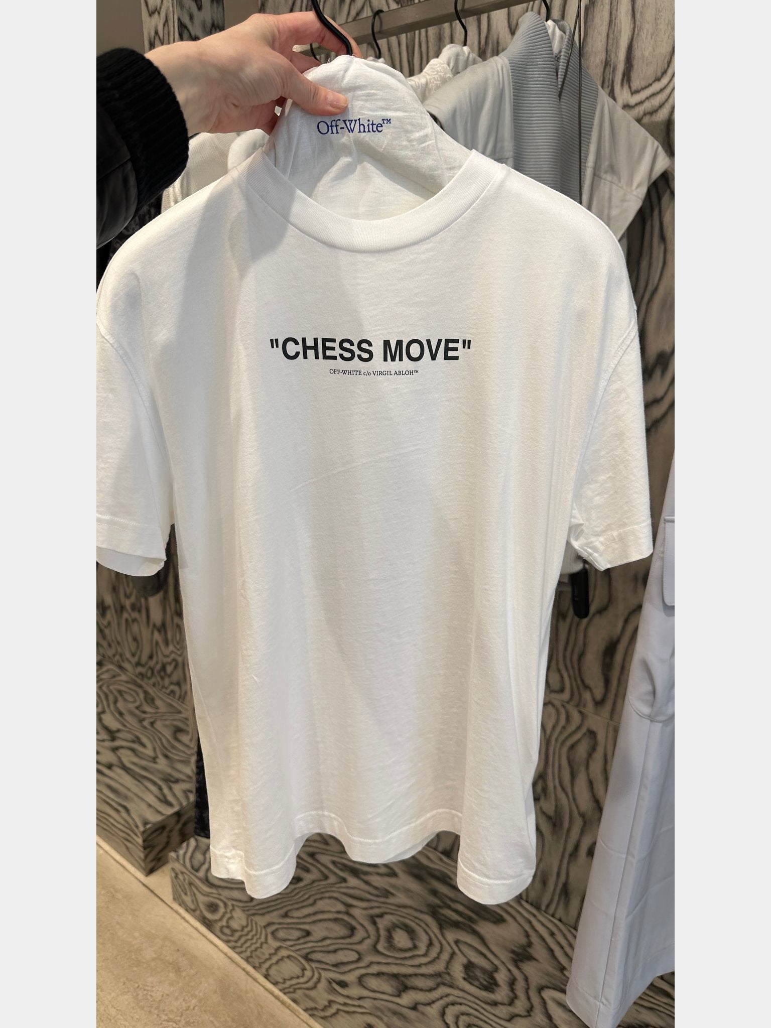 Off - White Chess Move Casual TeeOff - White