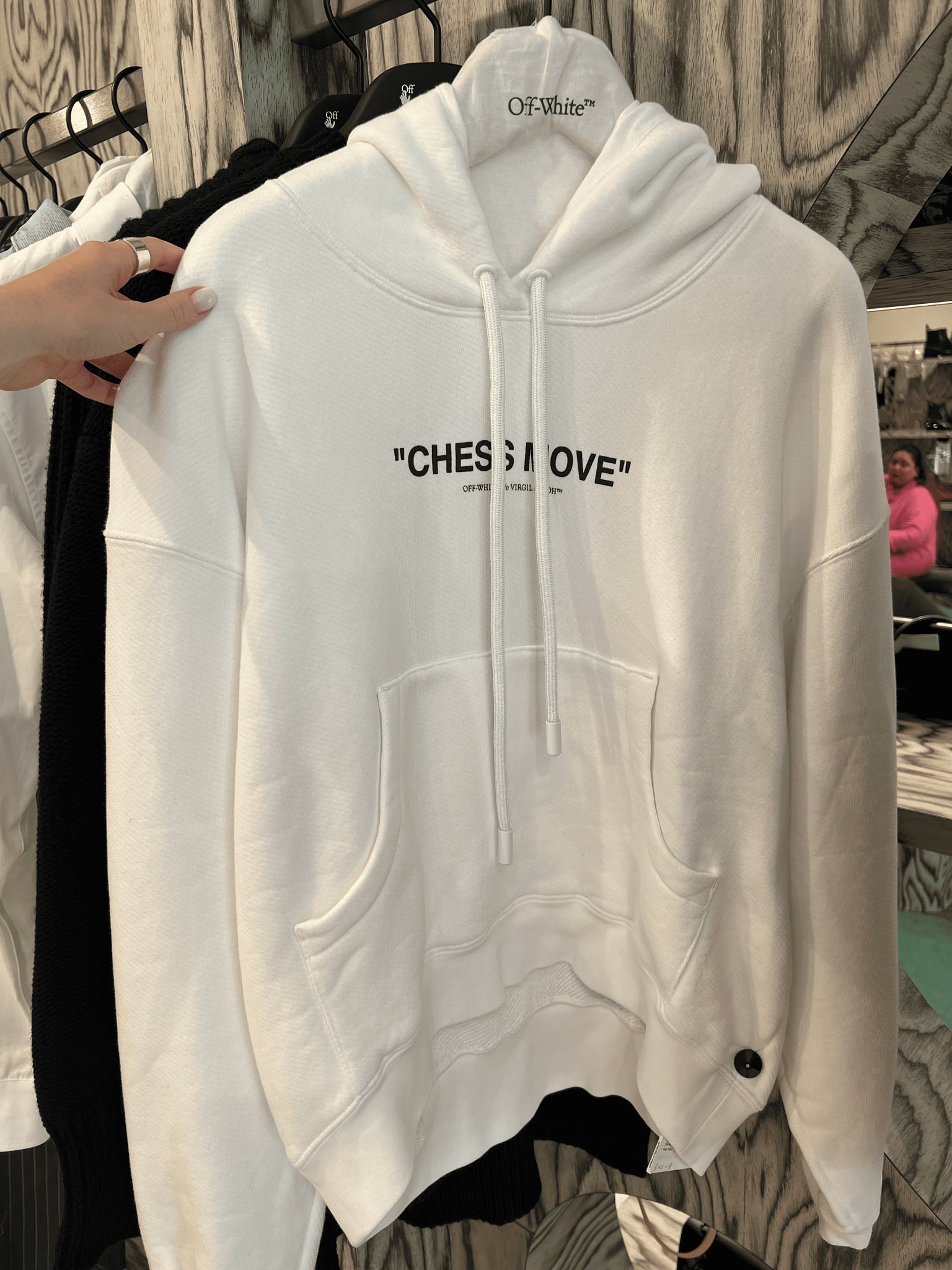Off - White Damska bluza hoodie białaOff - white