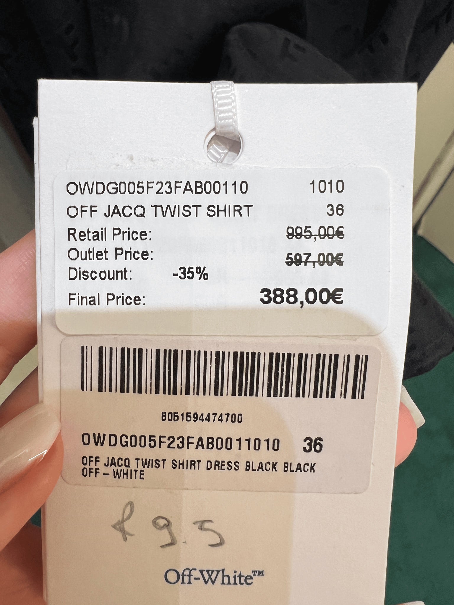 Off - White Damska koszula Twist czarnaOff - white