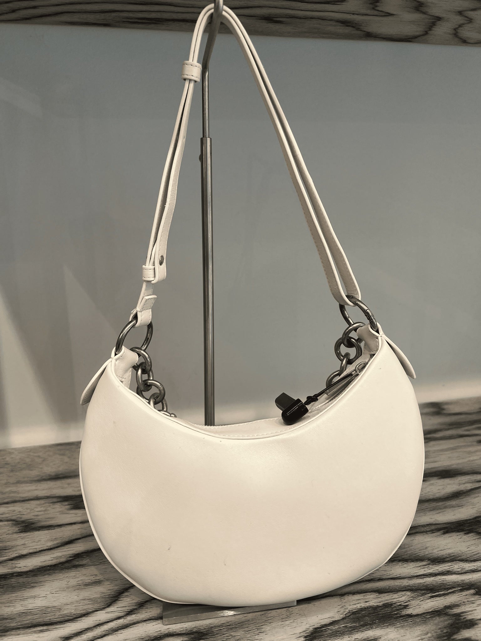 Off - White Damska torba Hobo białaOff - white