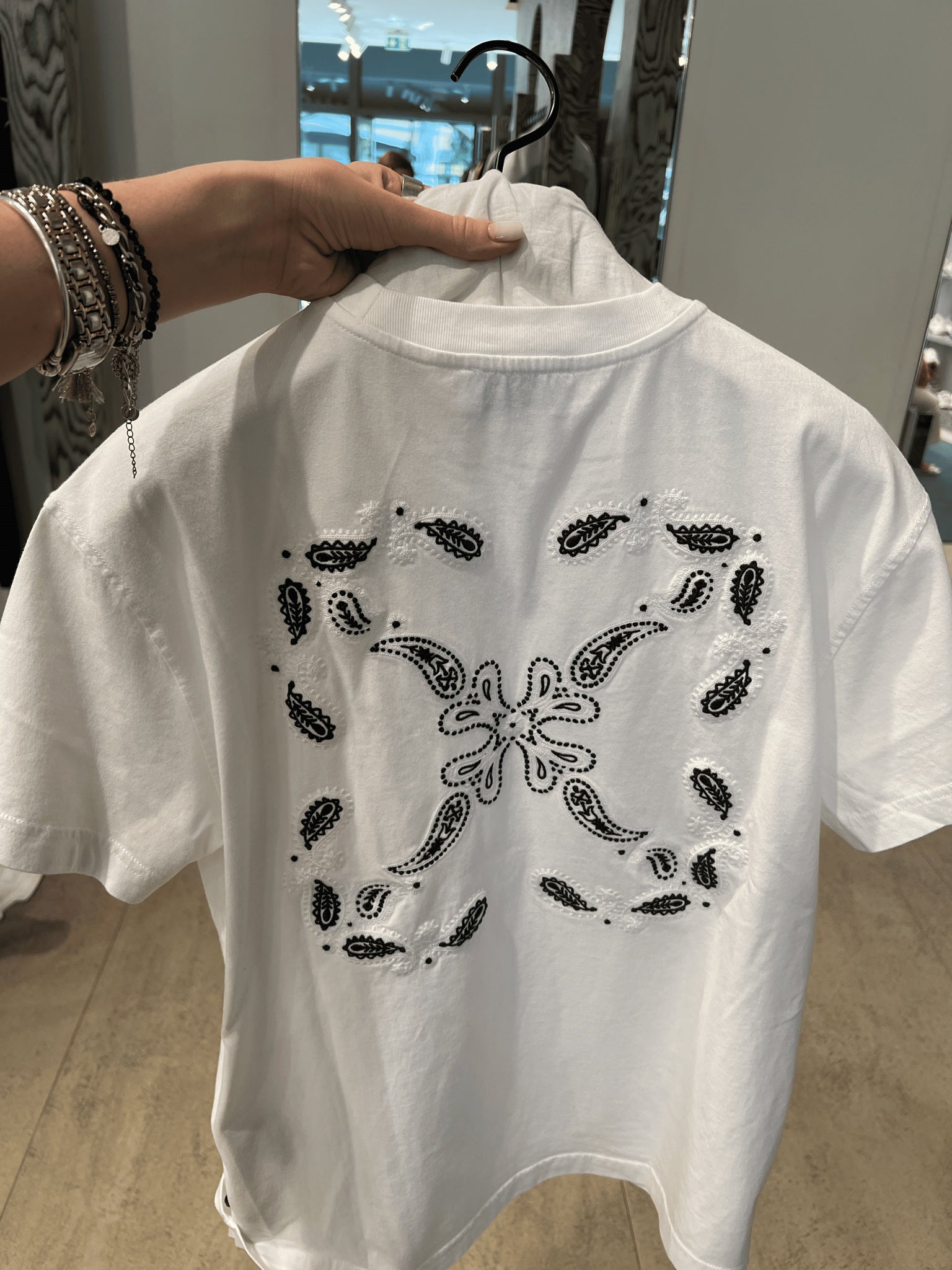 Off - White Damski T-shirt biały jerseyOff - white