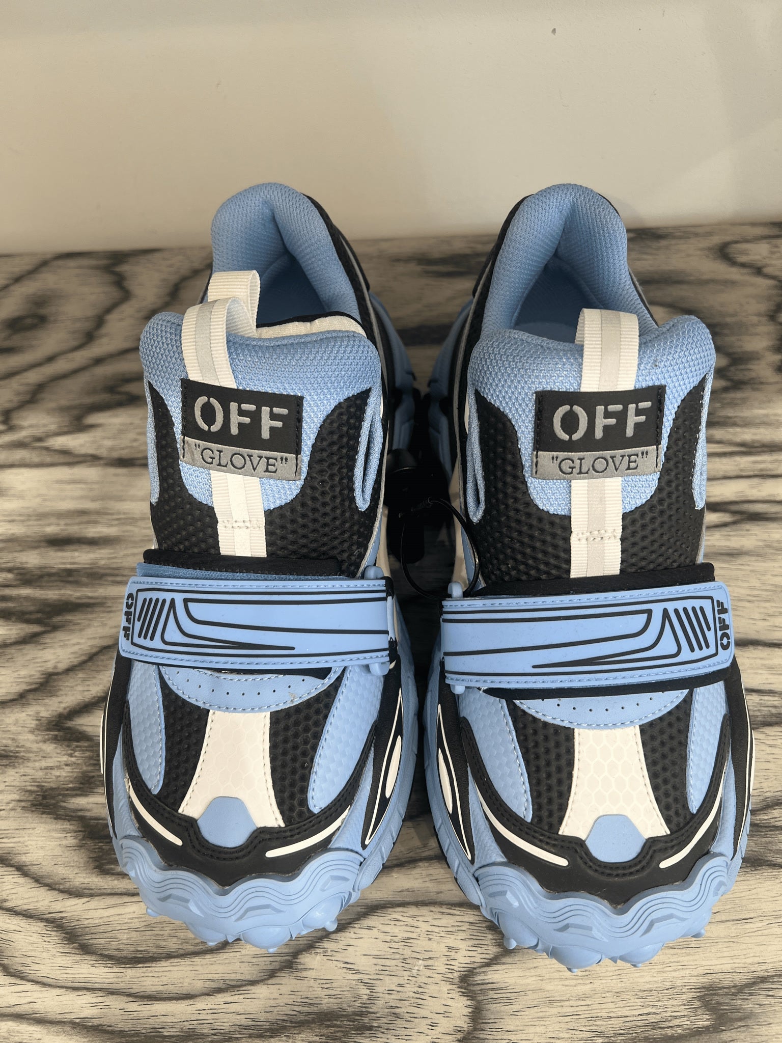 Off - White Damskie buty Glove Slip - On Light Blue BlackOff - white