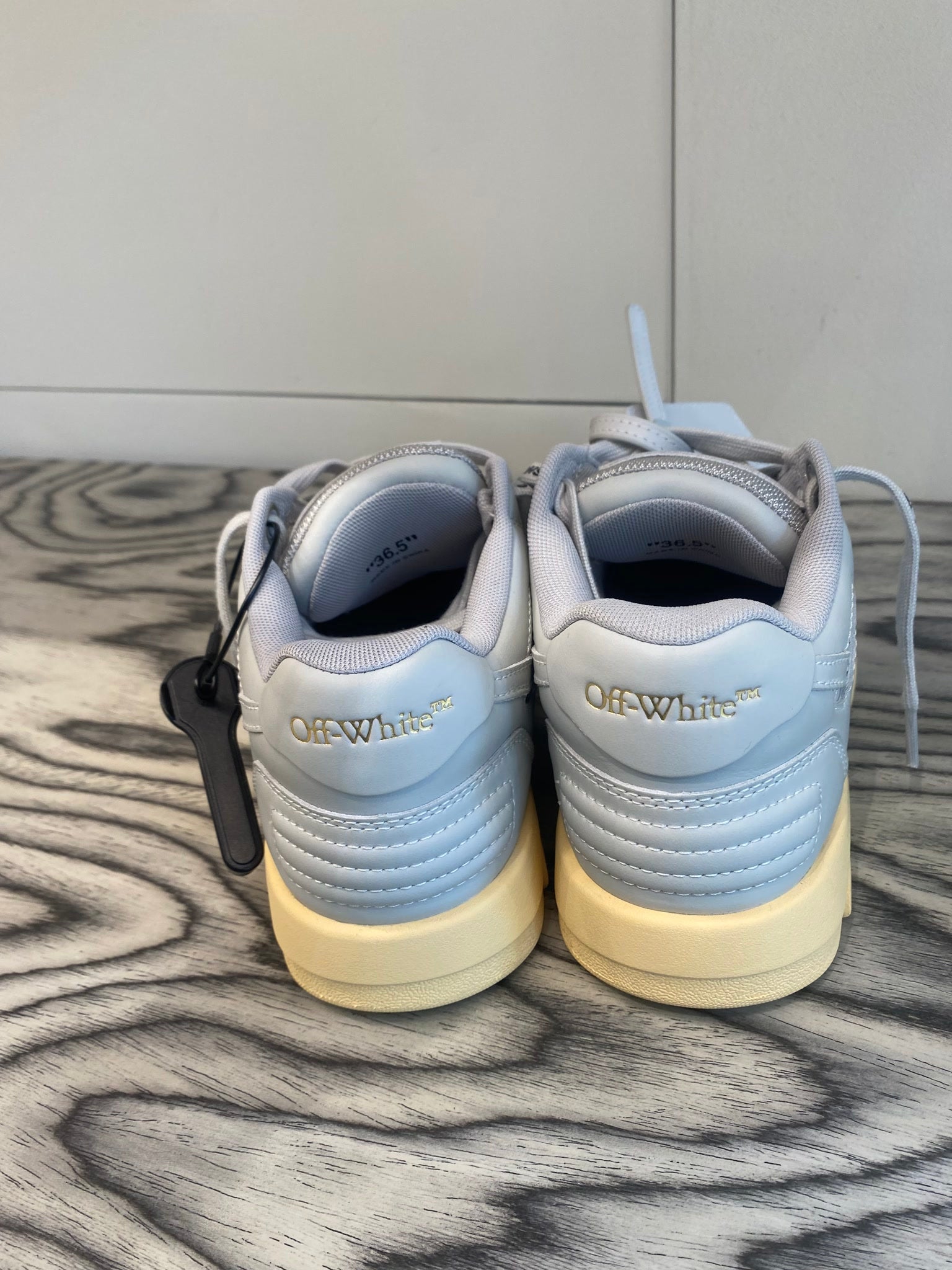 Off - White Damskie buty skórzane beżoweOff - white