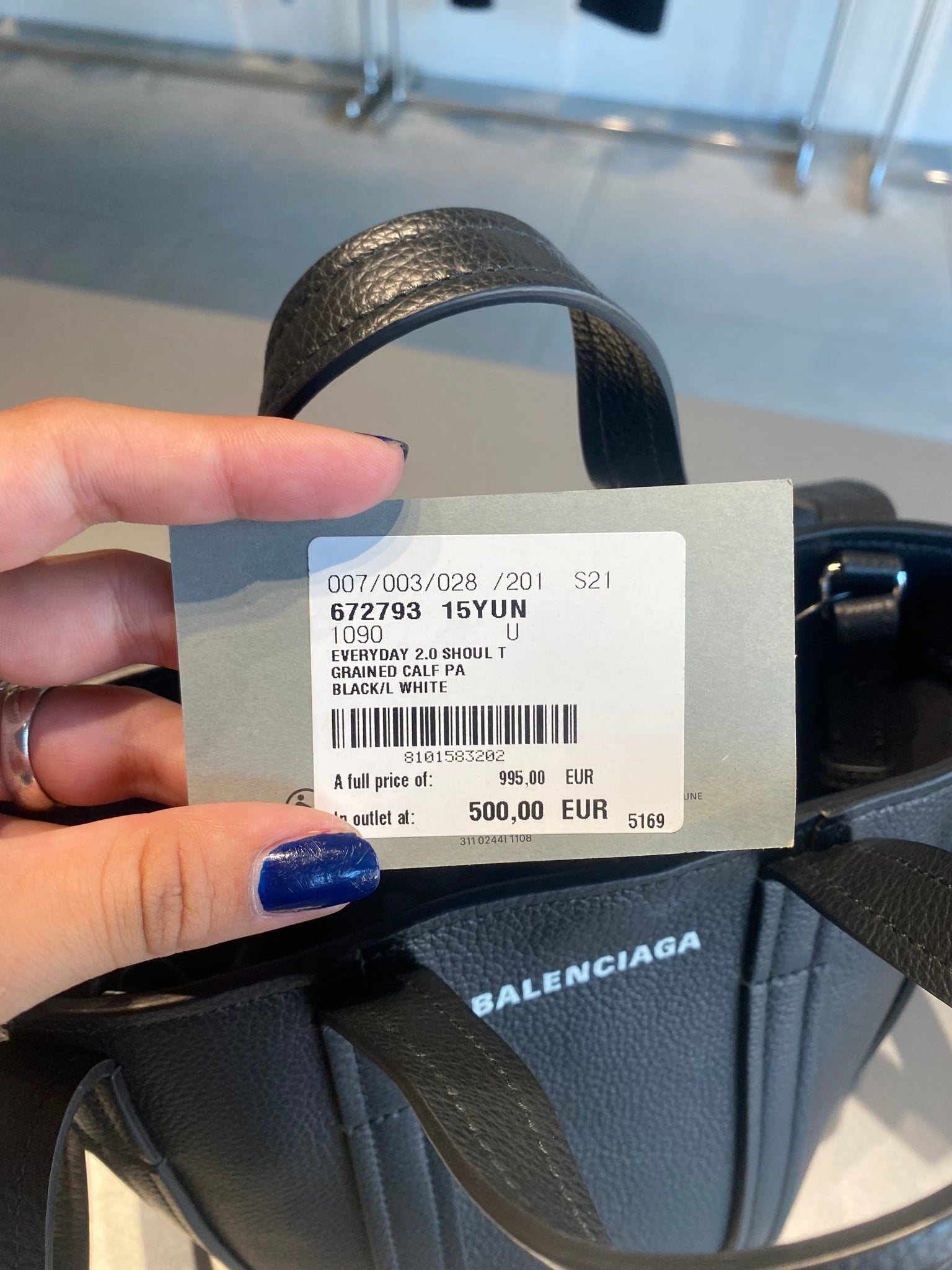 Off - White Damskie Klapki Czarne SkórzaneOff - white