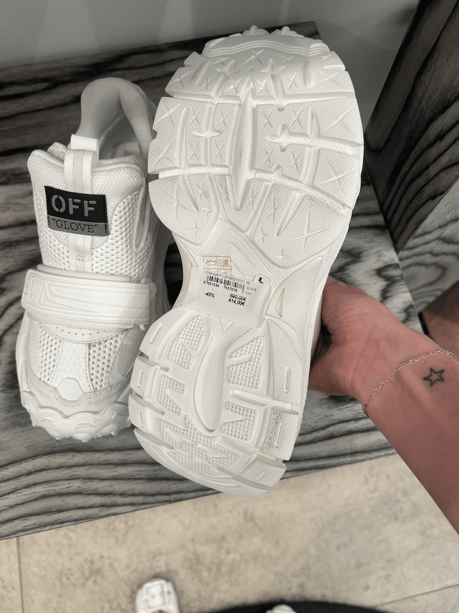 Off - White Damskie sneakersy białeOff - white