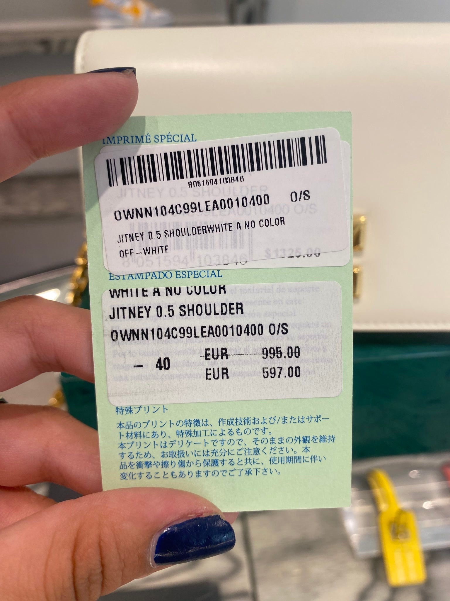 Off - White Jitney 0.5 Torba na ramię białaOff - white