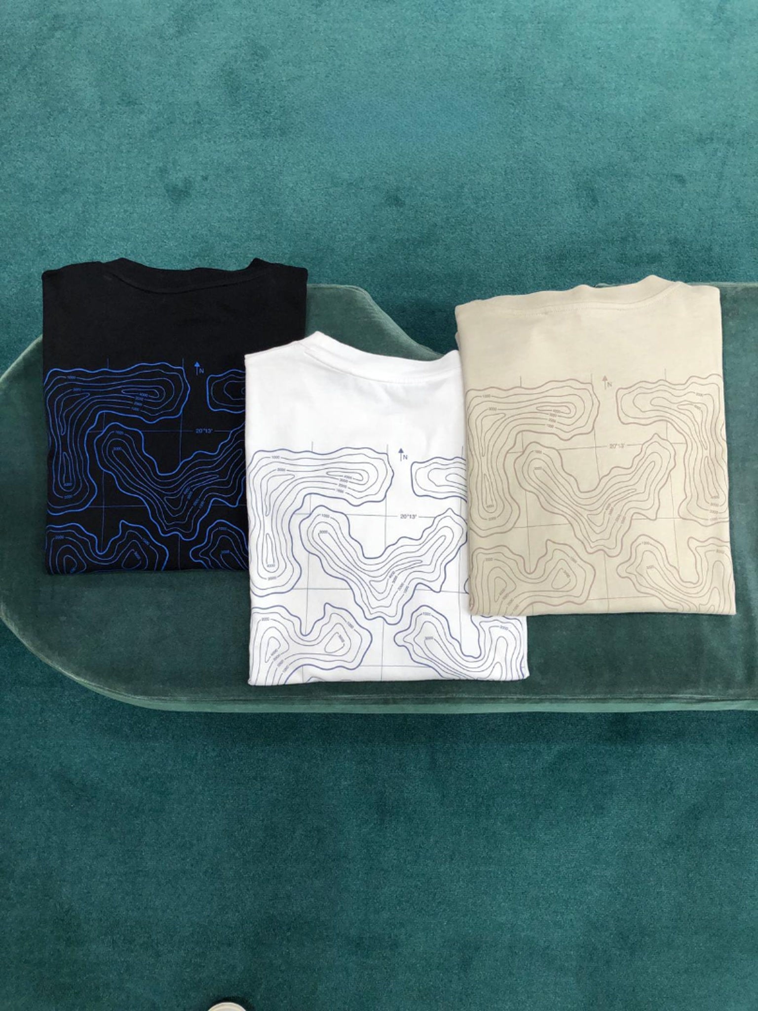 Off - White Koszulka z nadrukiem topograficznymOff - White