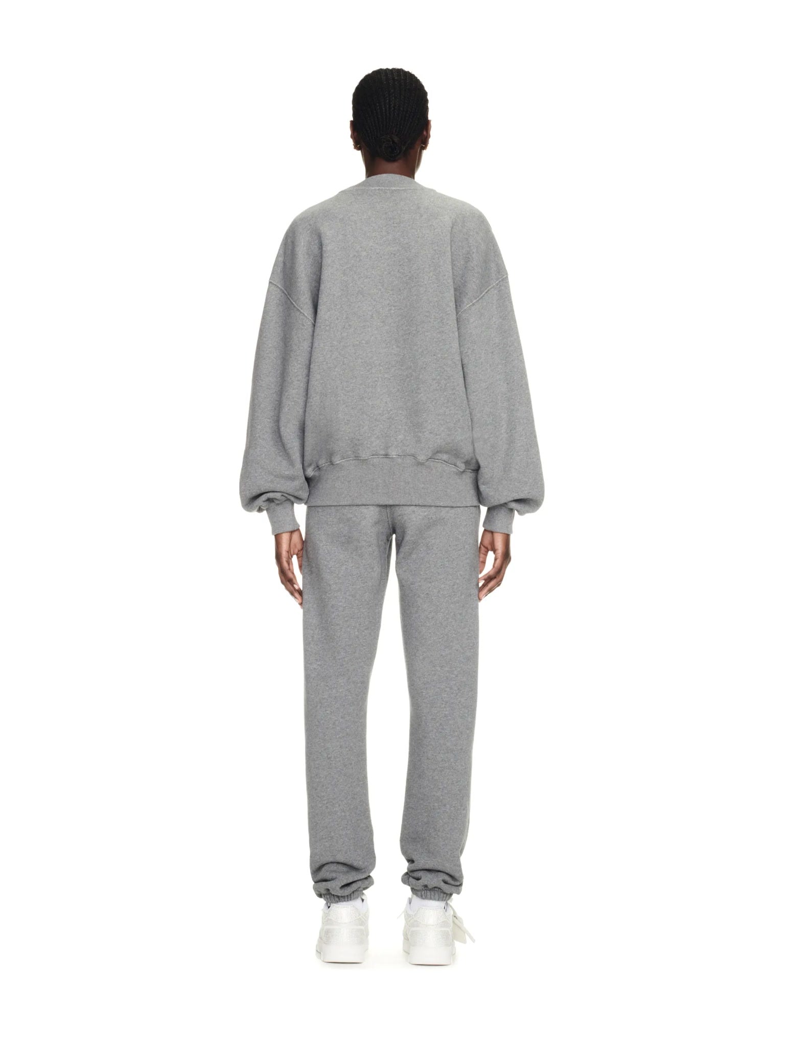Off - White Melange Grey Nautical Blue CrewneckOff - White