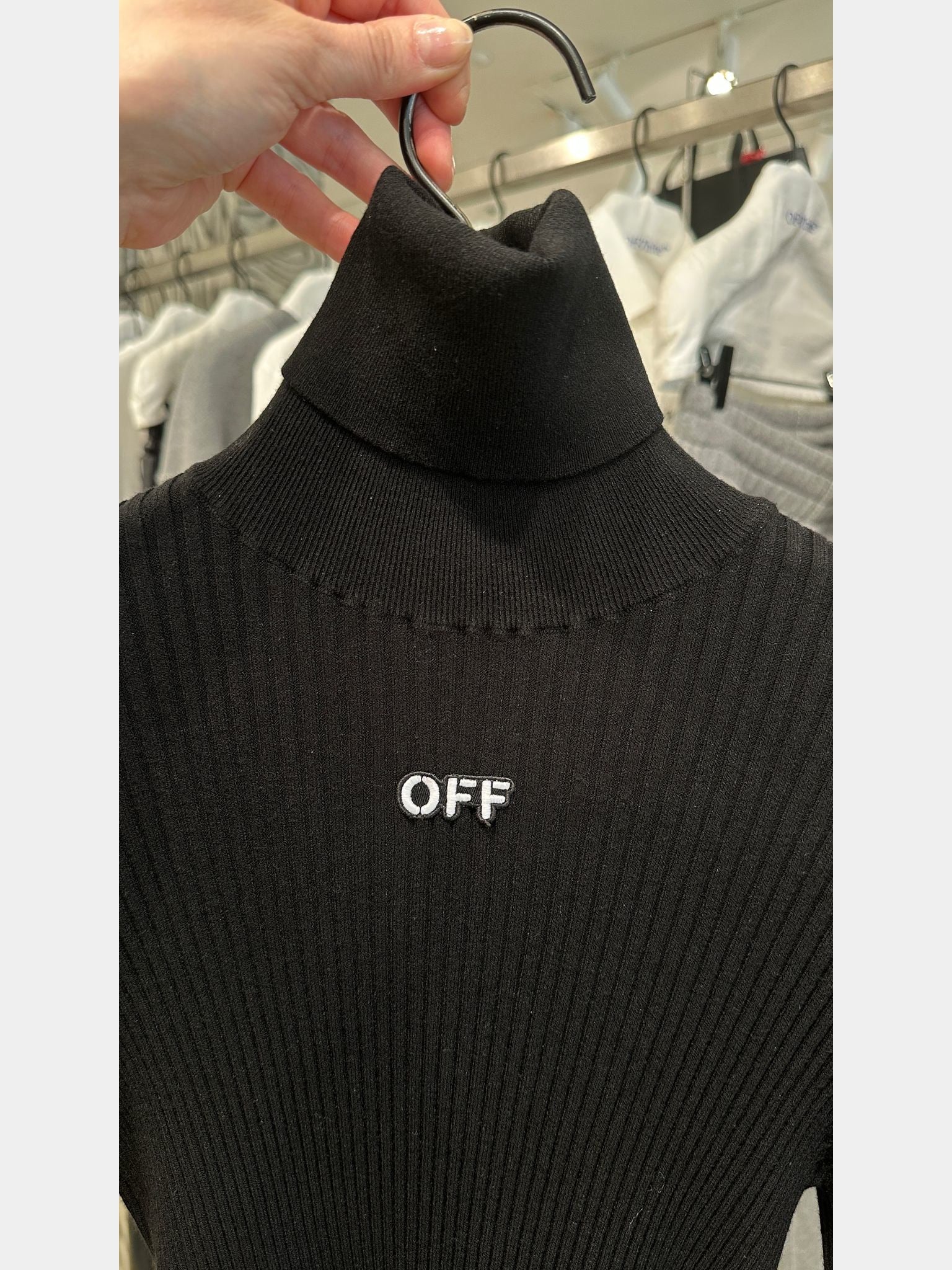 Off - White Off Patch Knit TurtleneckOff - White
