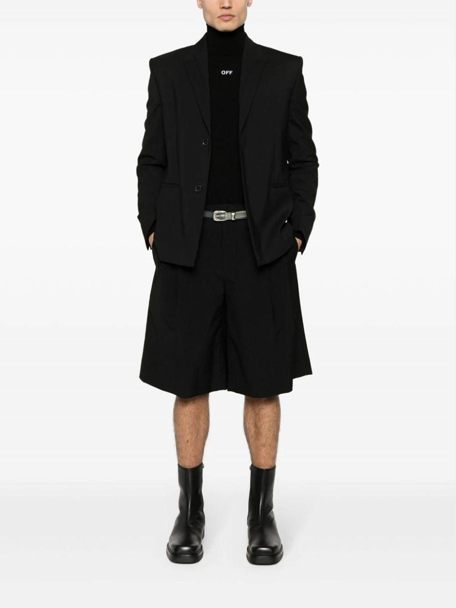 Off - White Off Patch Knit TurtleneckOff - White