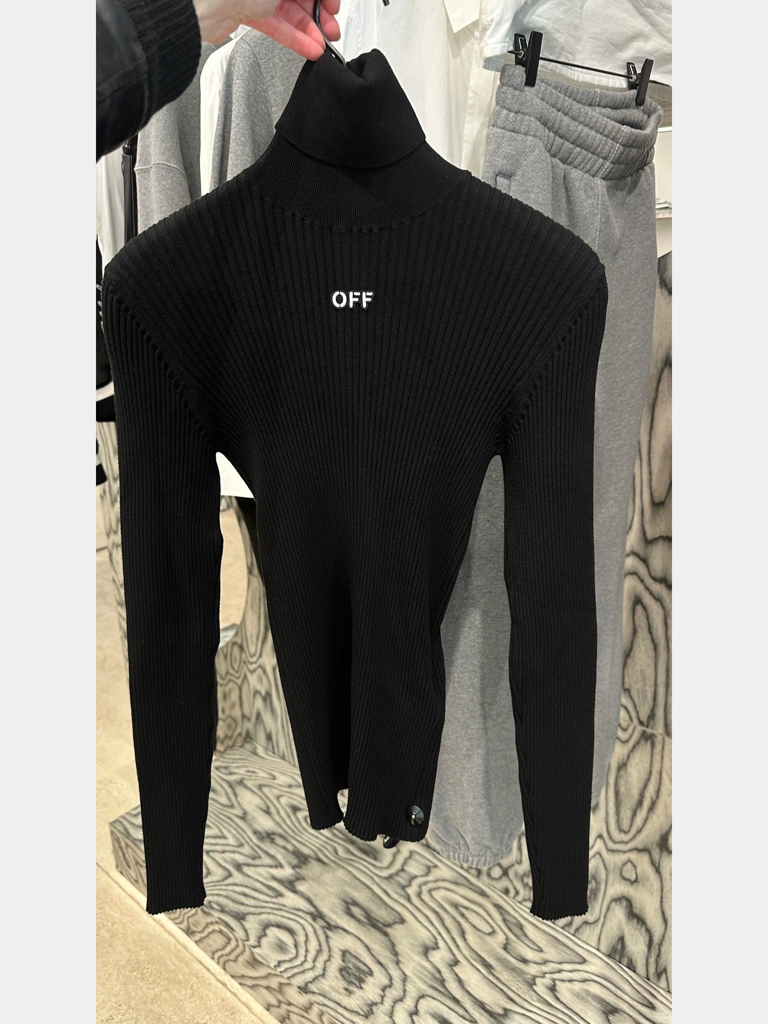 Off - White Off Patch Knit TurtleneckOff - White