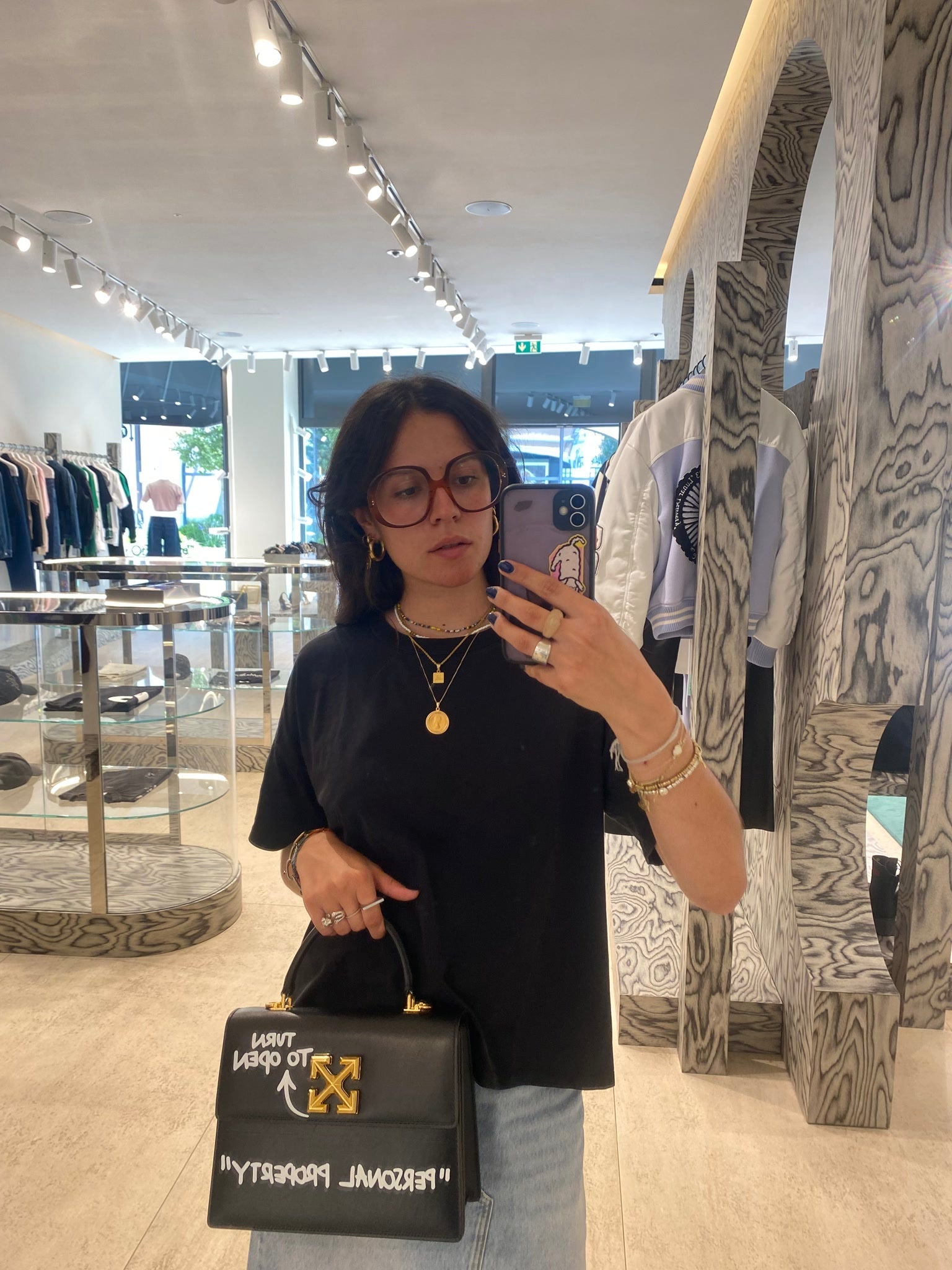 Off - White Torba Jitney czarna białaOff - white