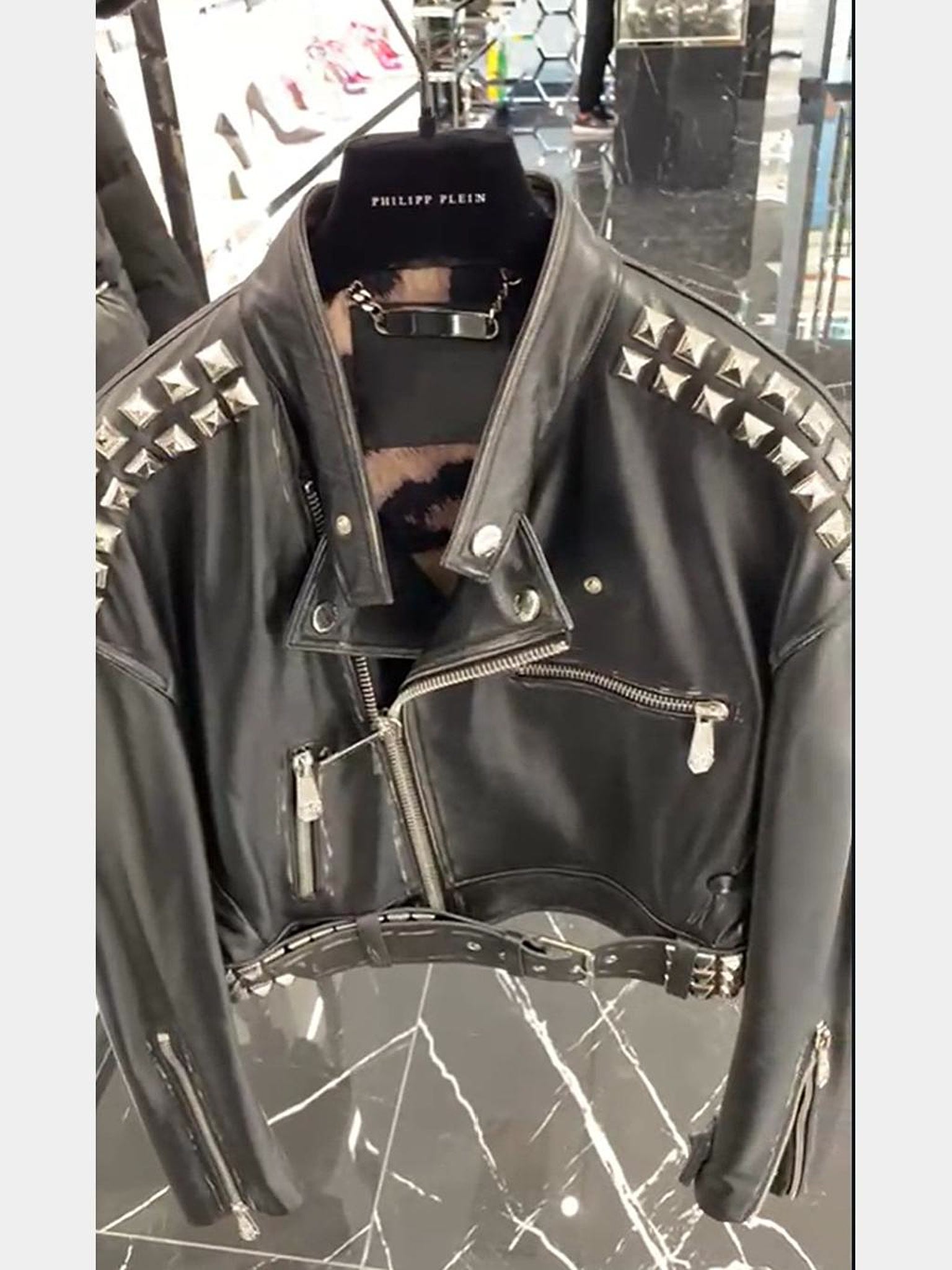 Philipp Plein 3P Leather Jacket StudsPhilipp Plein