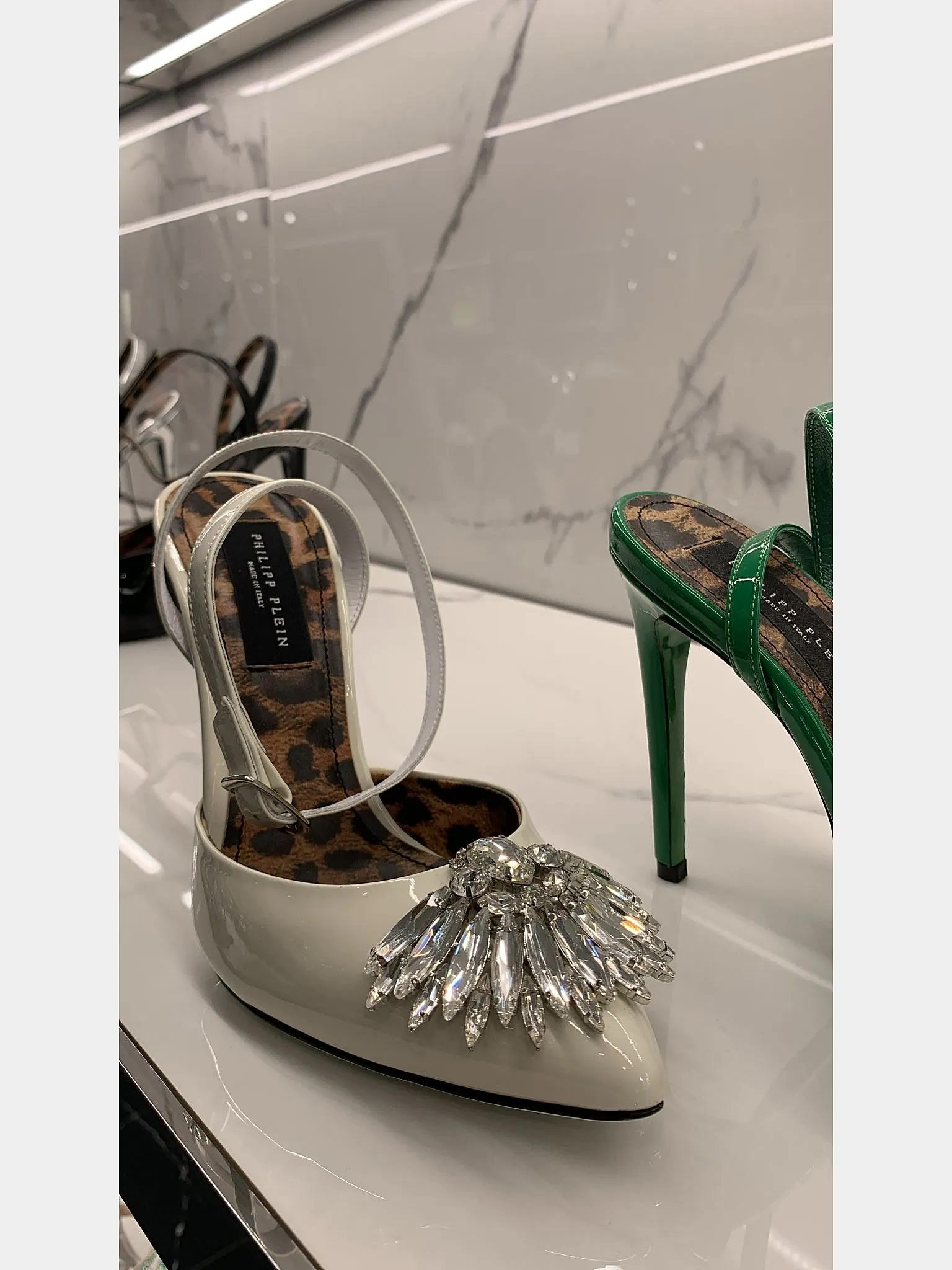 Philipp Plein Broche Slingback WhitePhilipp Plein