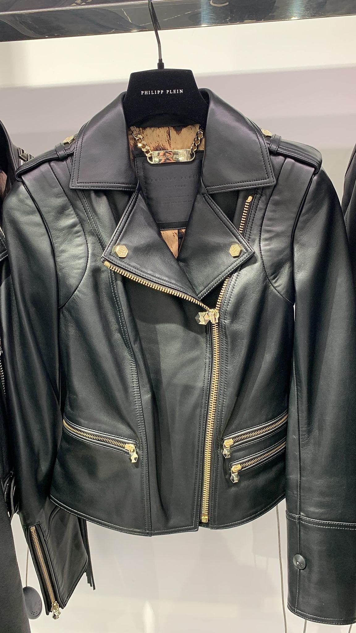 Philipp Plein Leather Biker JacketPhilipp Plein