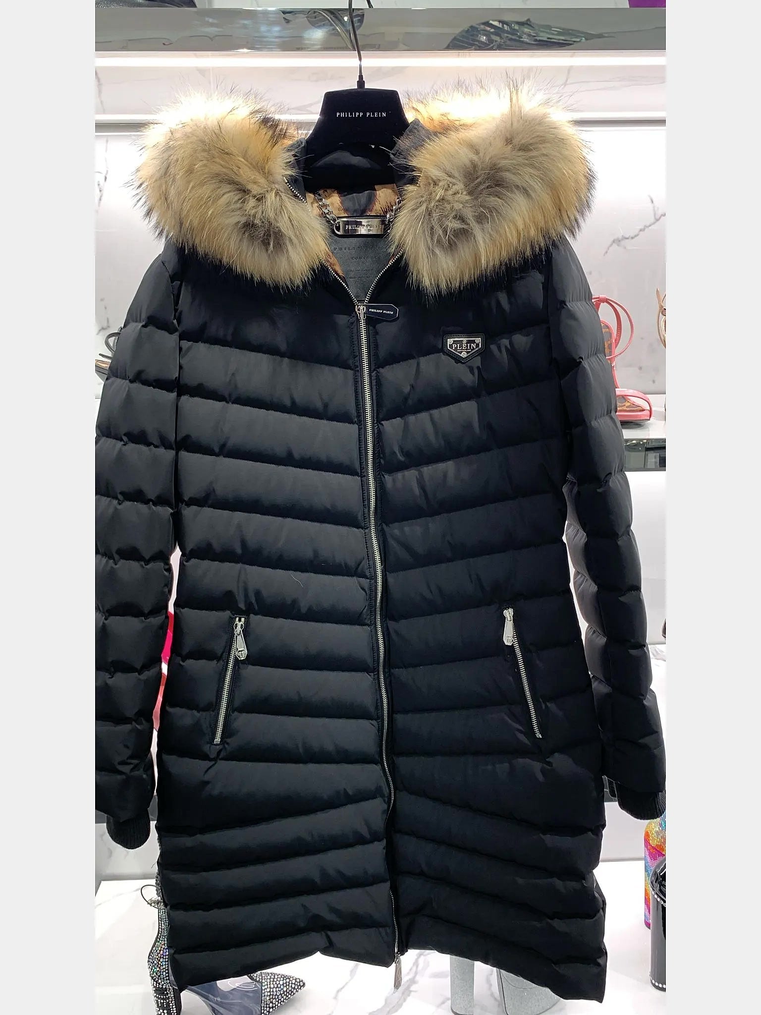 Philipp Plein Nylon Puffer Long Down JacketPhilipp Plein