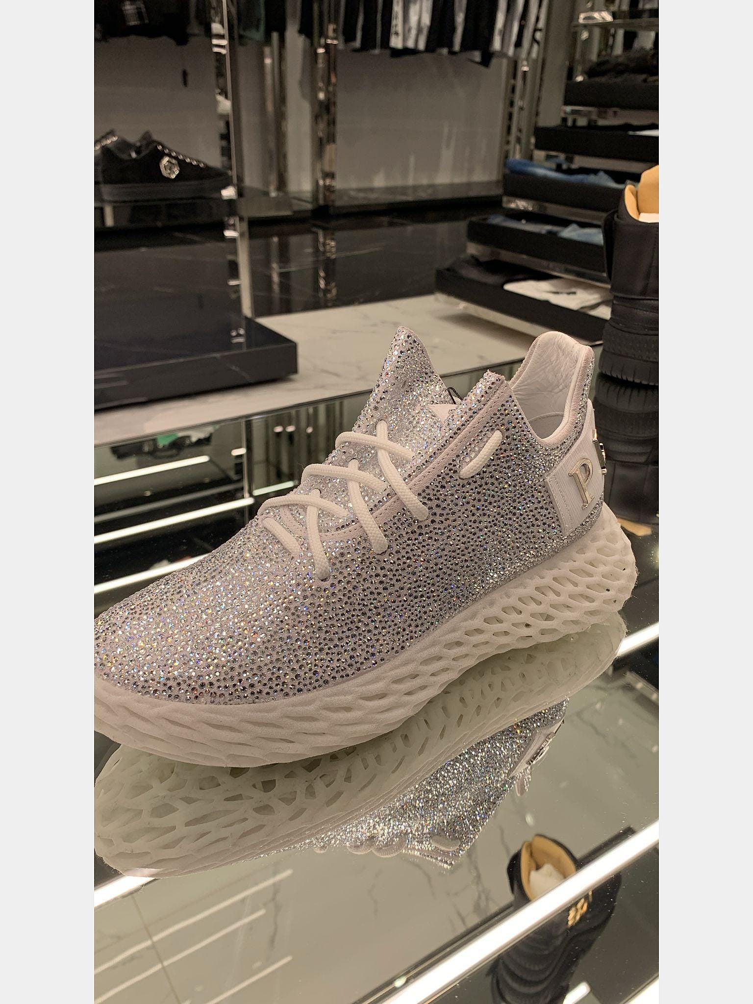 Philipp Plein Runner Sneakers Skeleton Suede CrystalPhilipp Plein