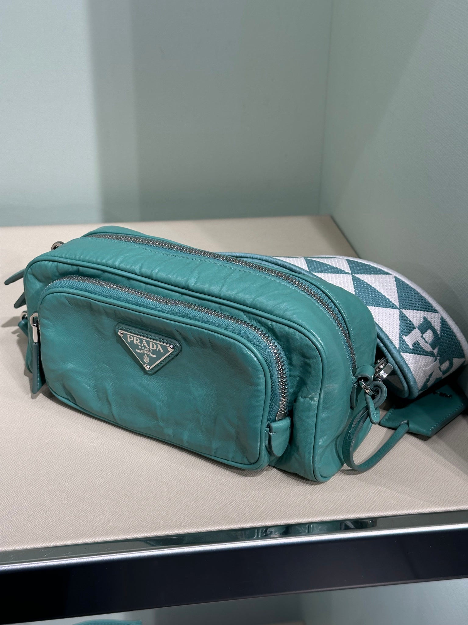 Prada Crossbody Bag TurquoisePrada