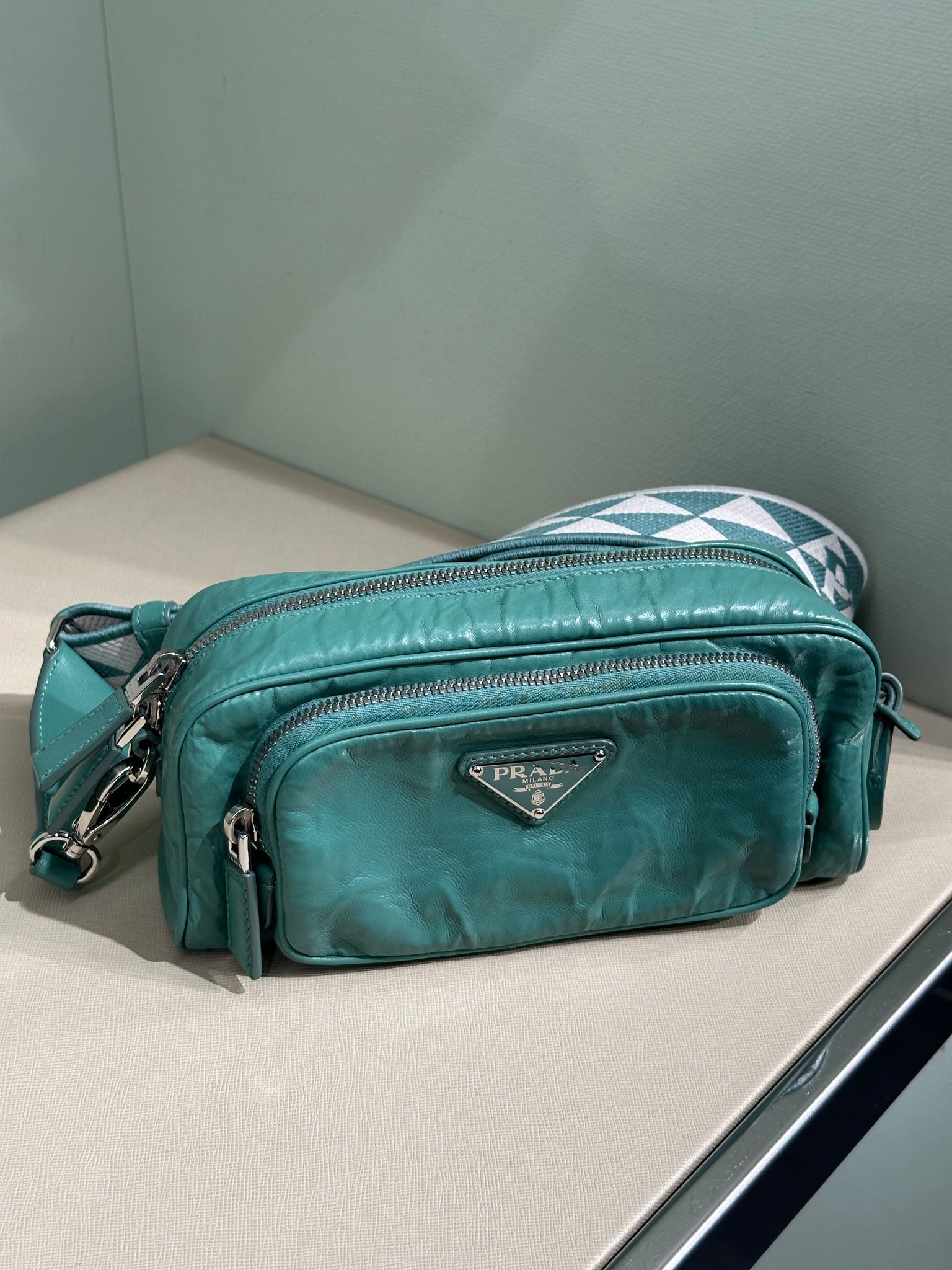 Prada Crossbody Bag TurquoisePrada