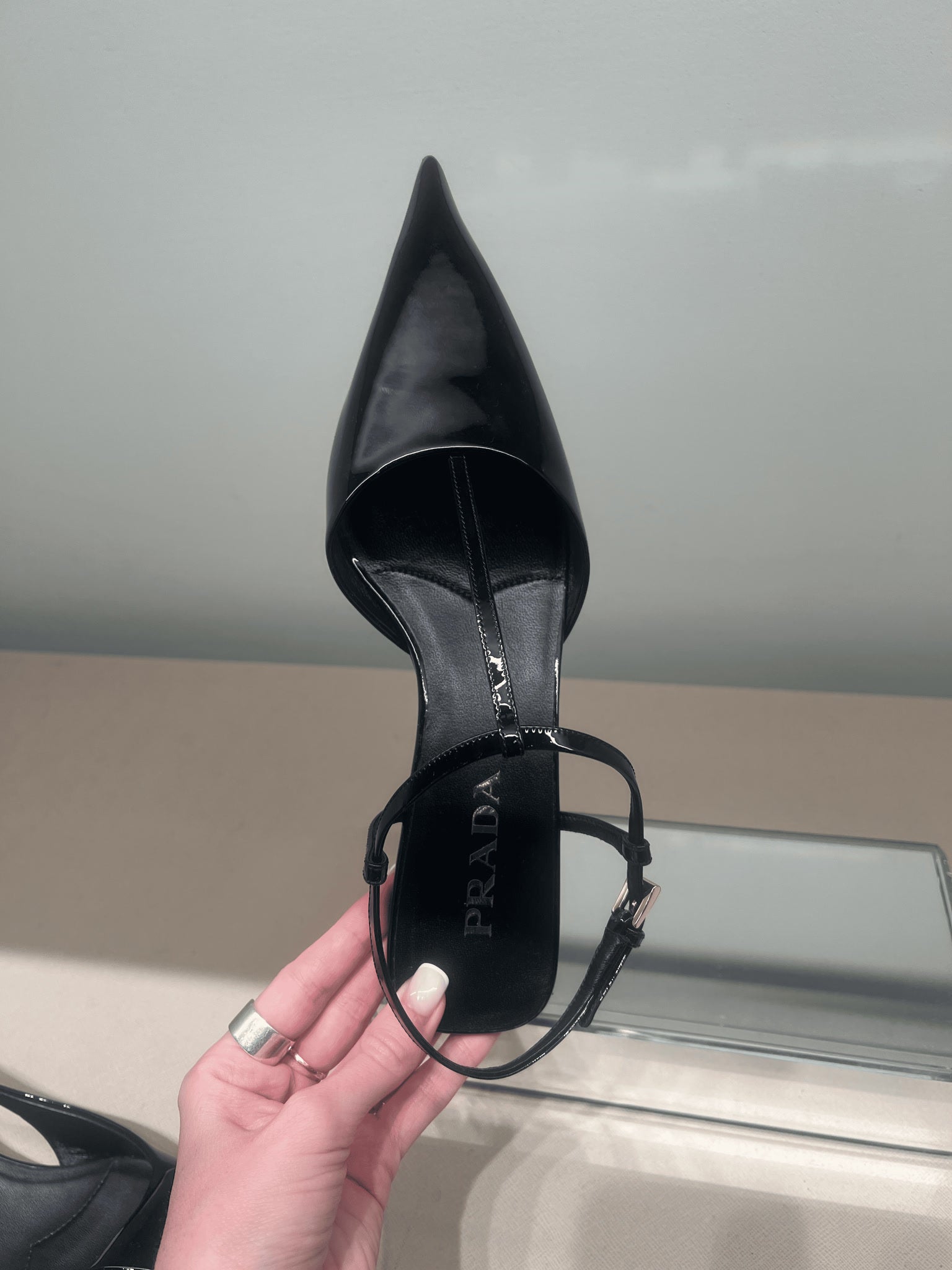Prada Czarne Damskie Szpilki 11535NPrada