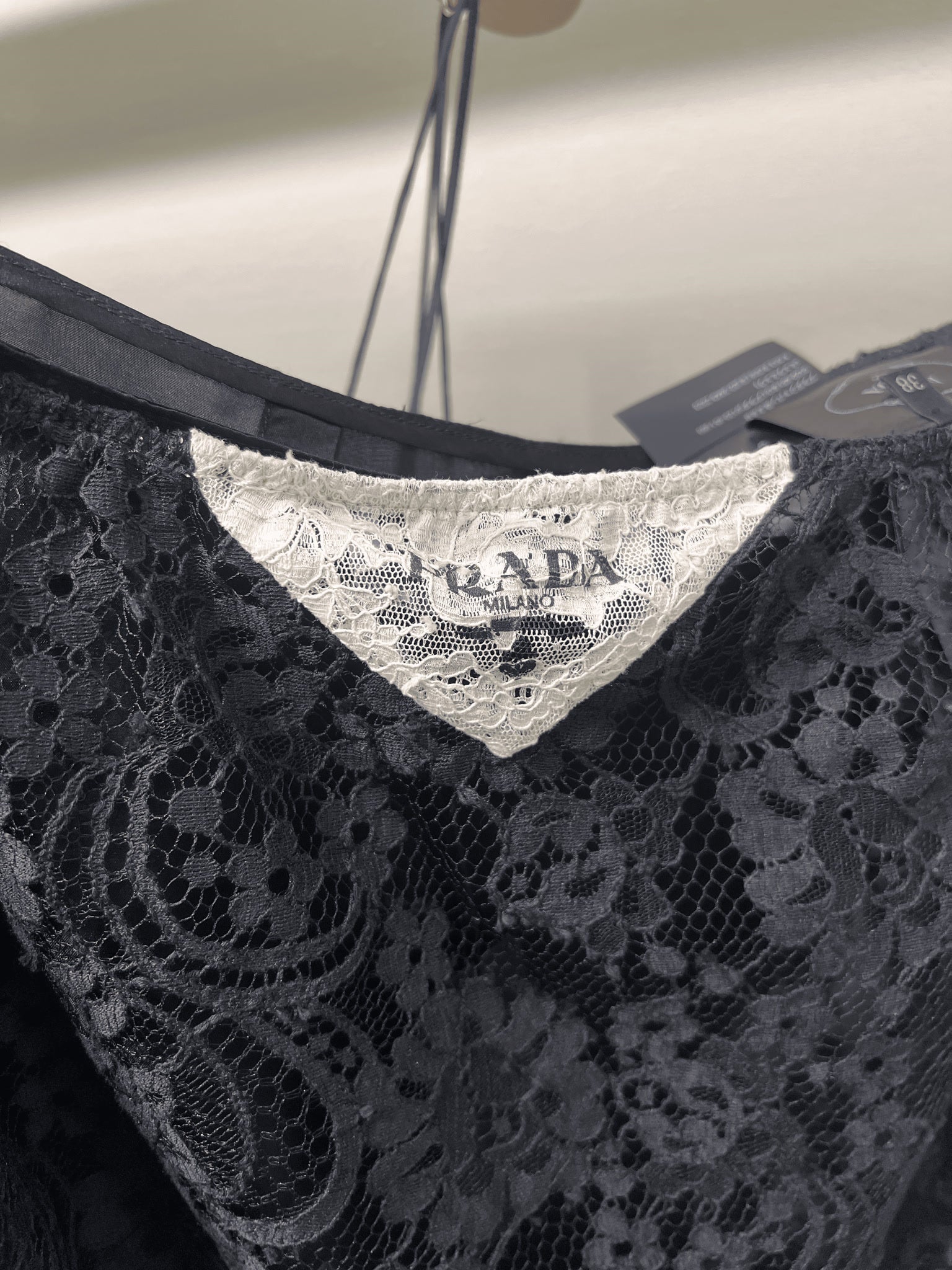 Prada Damska spódnica koronkowa czarnaPrada