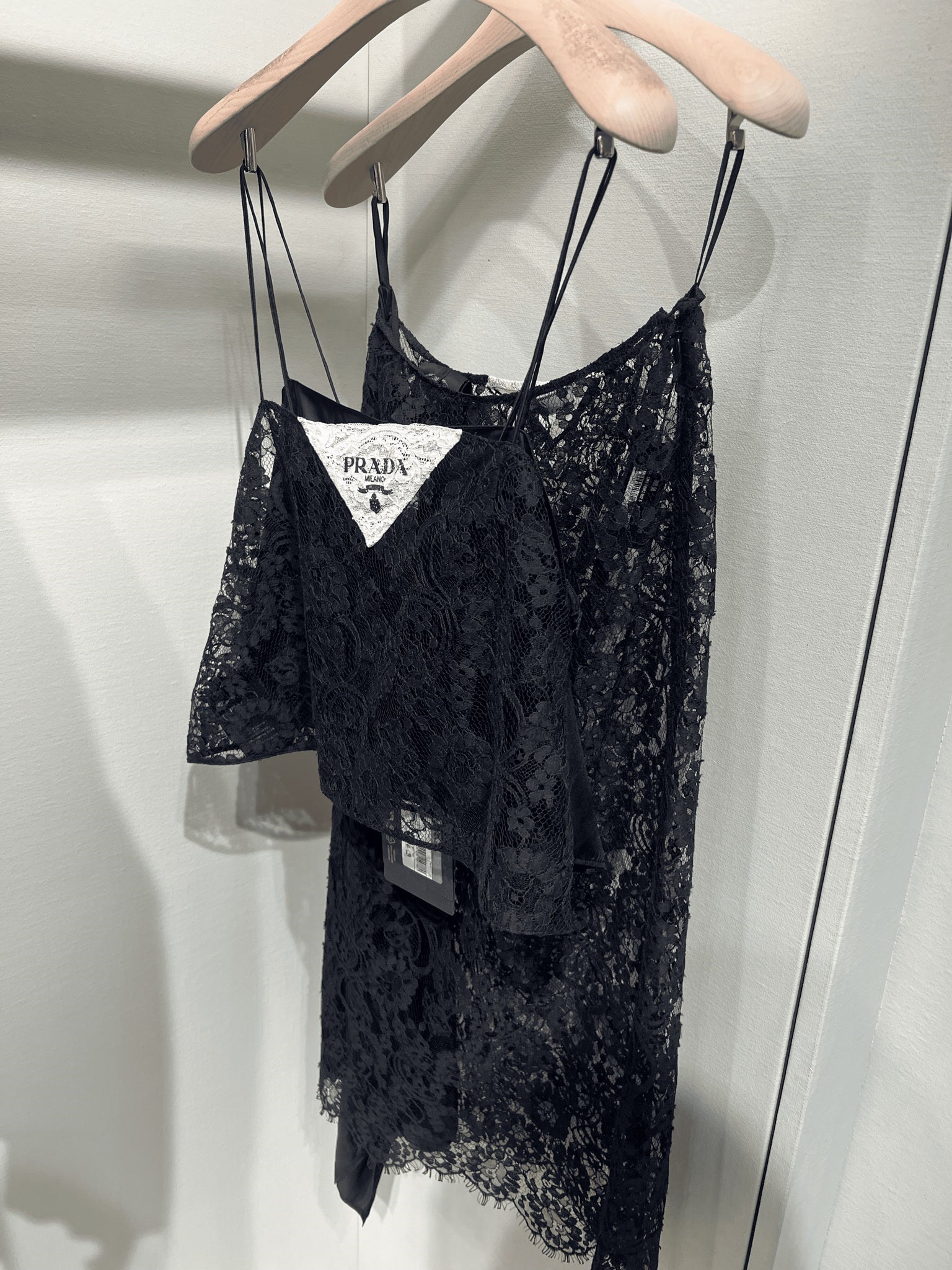 Prada Damska spódnica koronkowa czarnaPrada